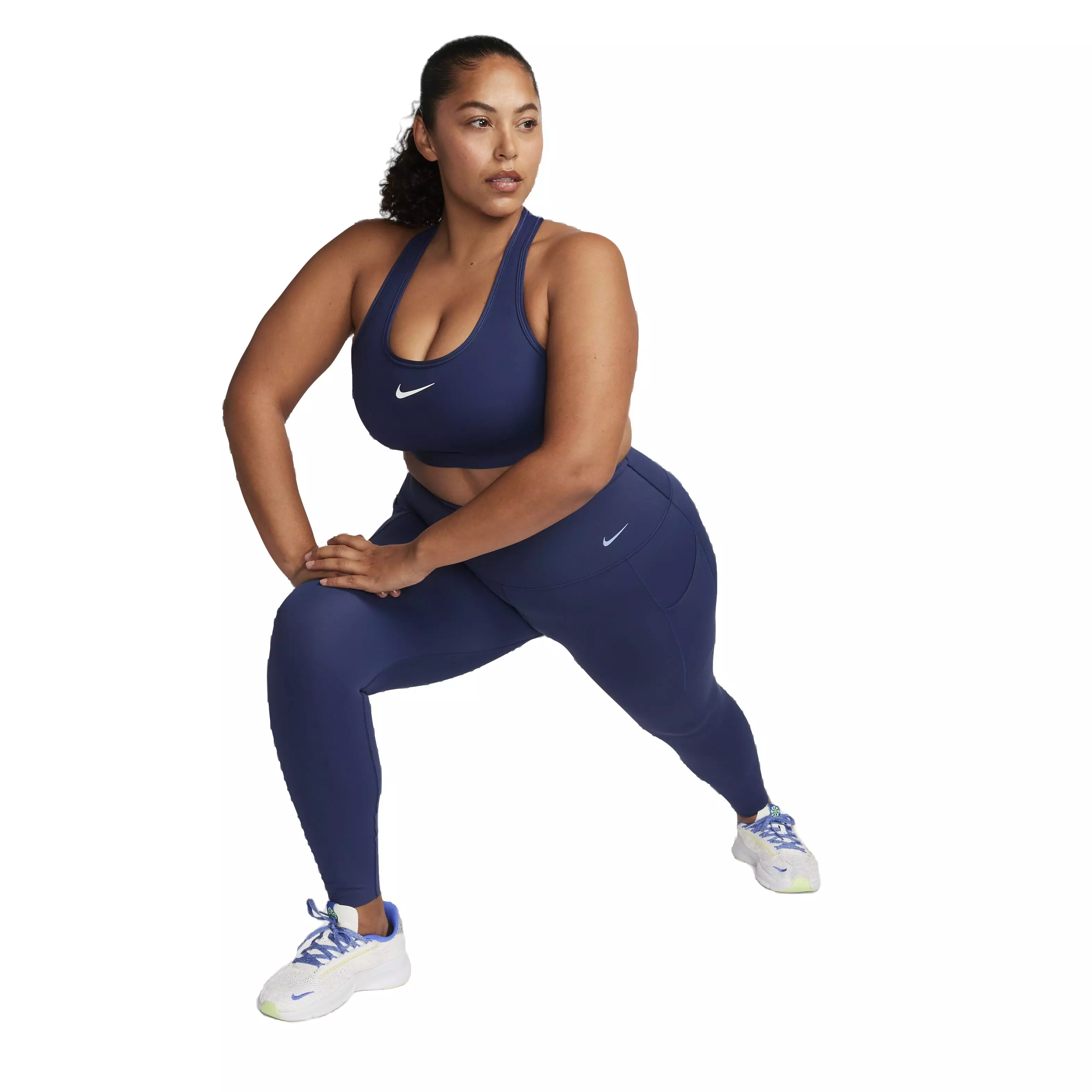 Nike Women's Swoosh Medium Support Padded Sports Bra - NAVY