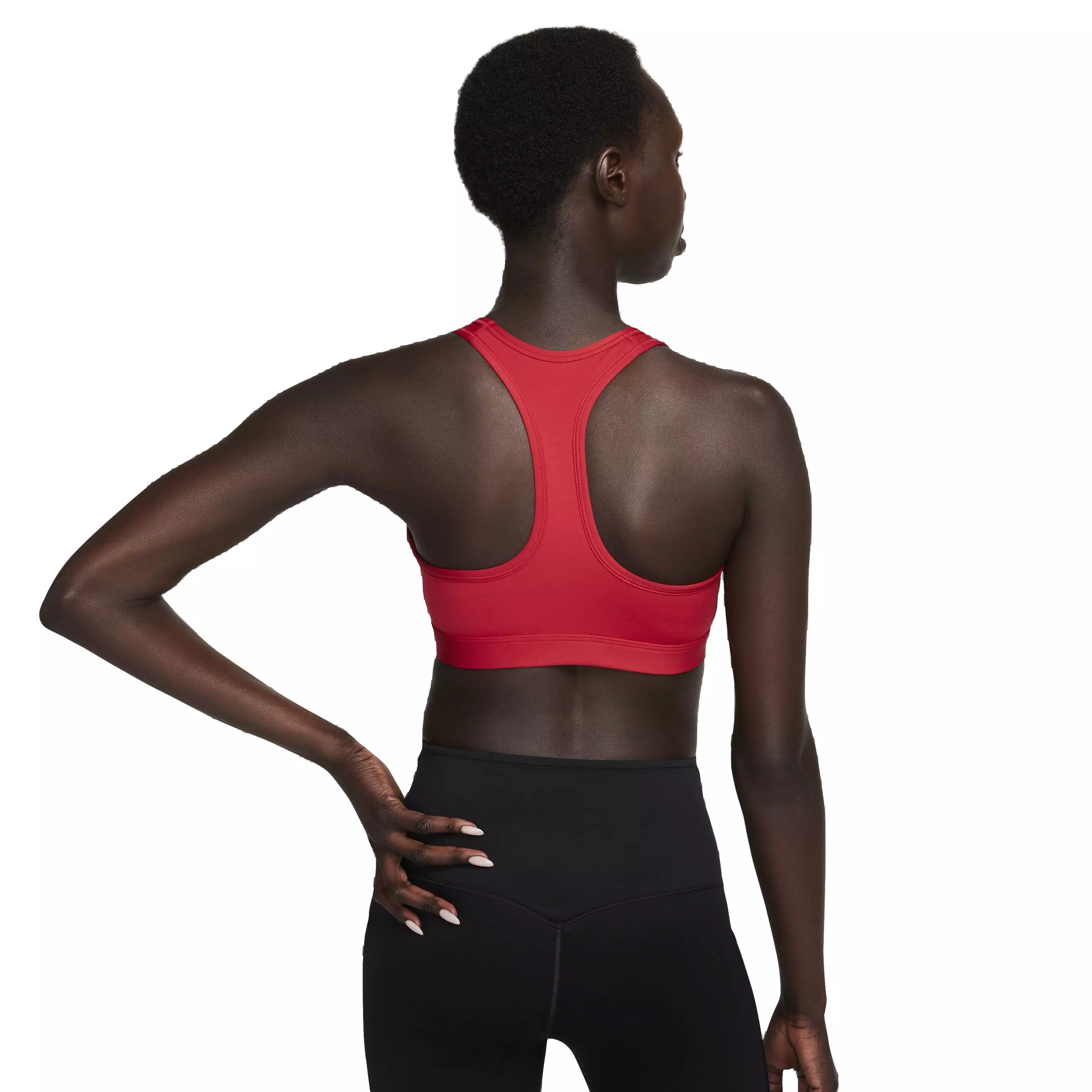 Nike Women's Swoosh Medium Support Padded Sports Bra - RED