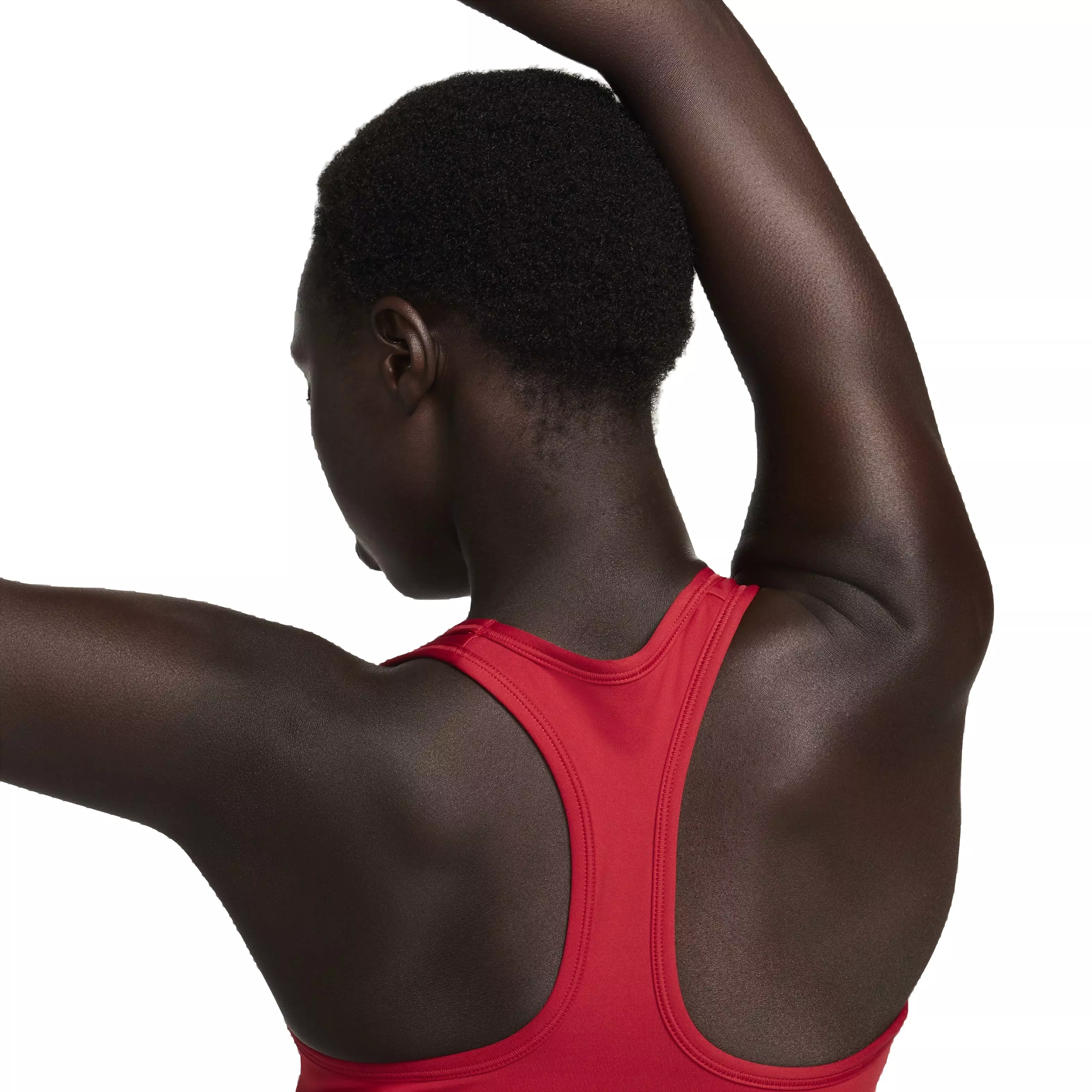 Nike Women's Swoosh Medium Support Padded Sports Bra - RED