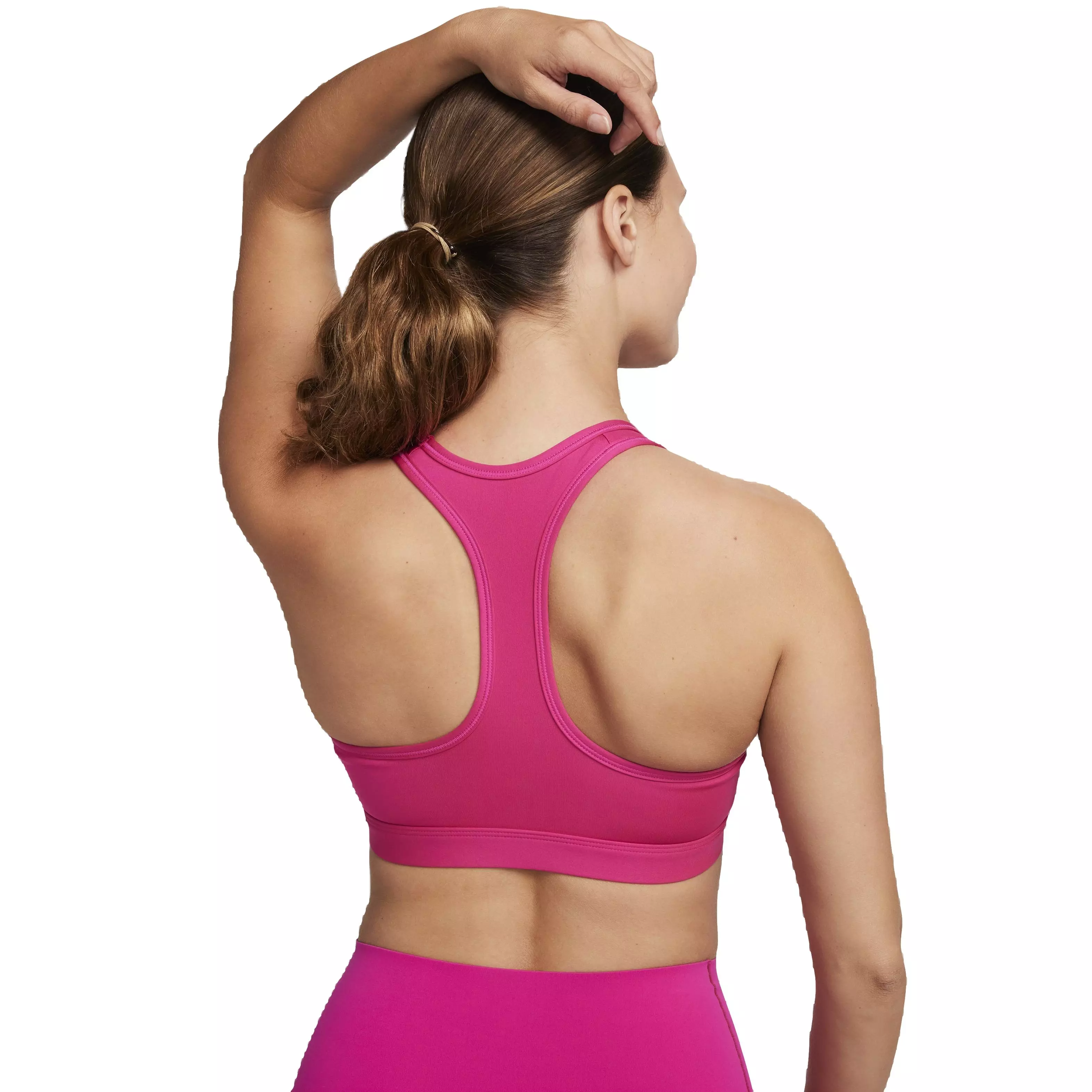 Nike Women's Swoosh Medium Support Padded Sports Bra - PINK