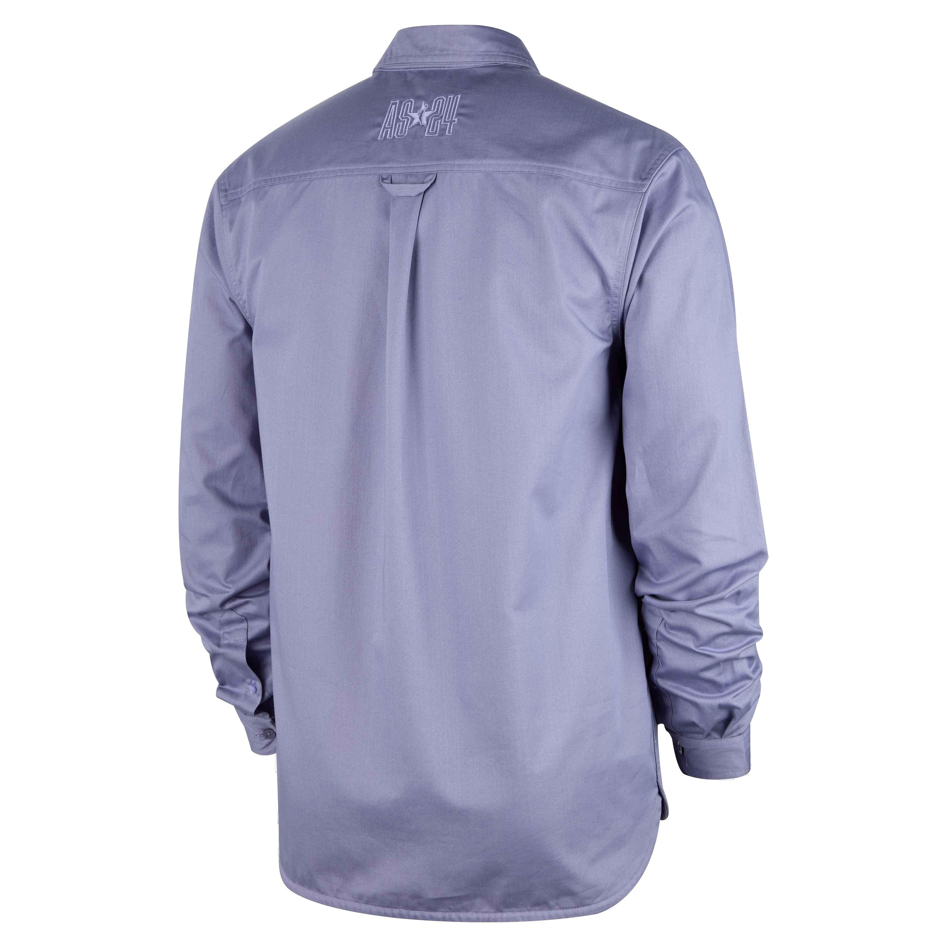 Nike Men's WNBA All Star Woven Long-Sleeve Button Up Shirt -Purple - PURPLE Thumbnail View 2