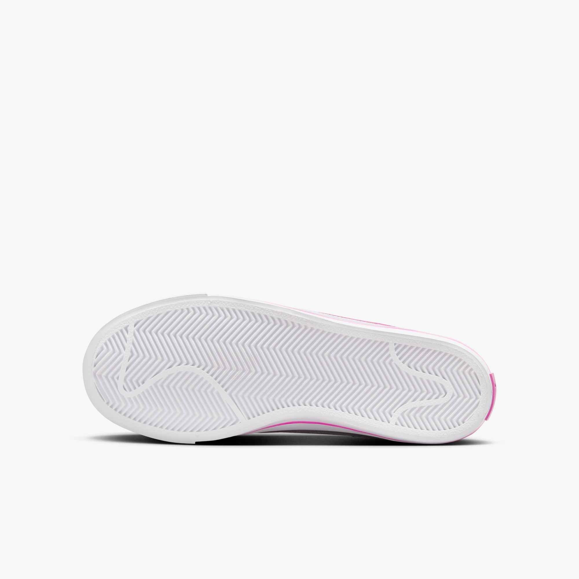 Nike Court Legacy "White/Laser Fuchsia" Grade School Girls' Shoe - WHITE/FUCHSIA Thumbnail View 8