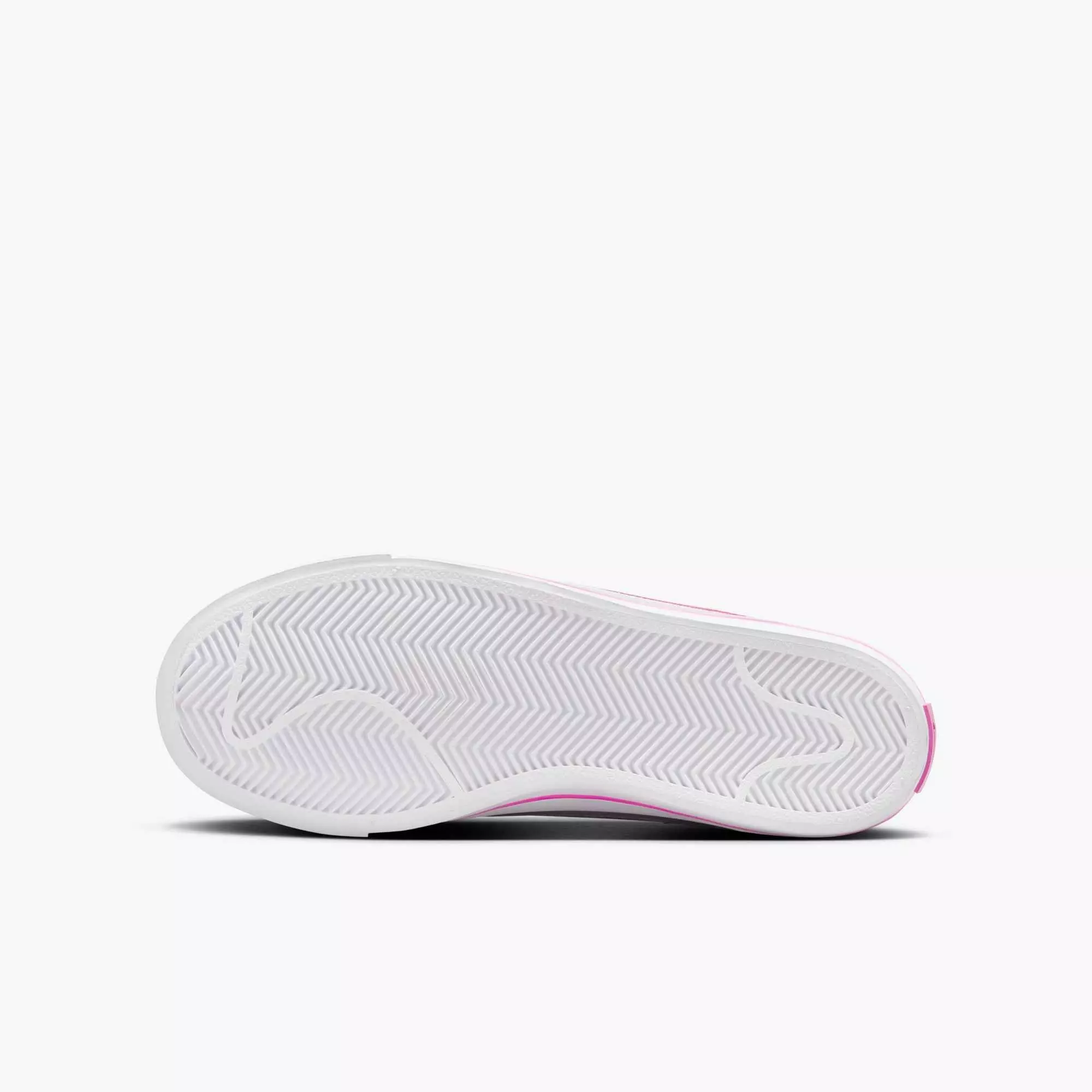 Nike Court Legacy "White/Laser Fuchsia" Grade School Girls' Shoe - WHITE/FUCHSIA