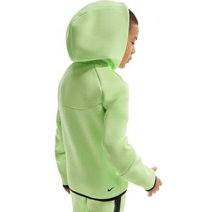 Nike Big Kids' Sportswear Tech Fleece Full-Zip Hooded Jacket - Lime Green