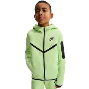Nike Big Kids' Sportswear Tech Fleece Full-Zip Hooded Jacket - Lime Green