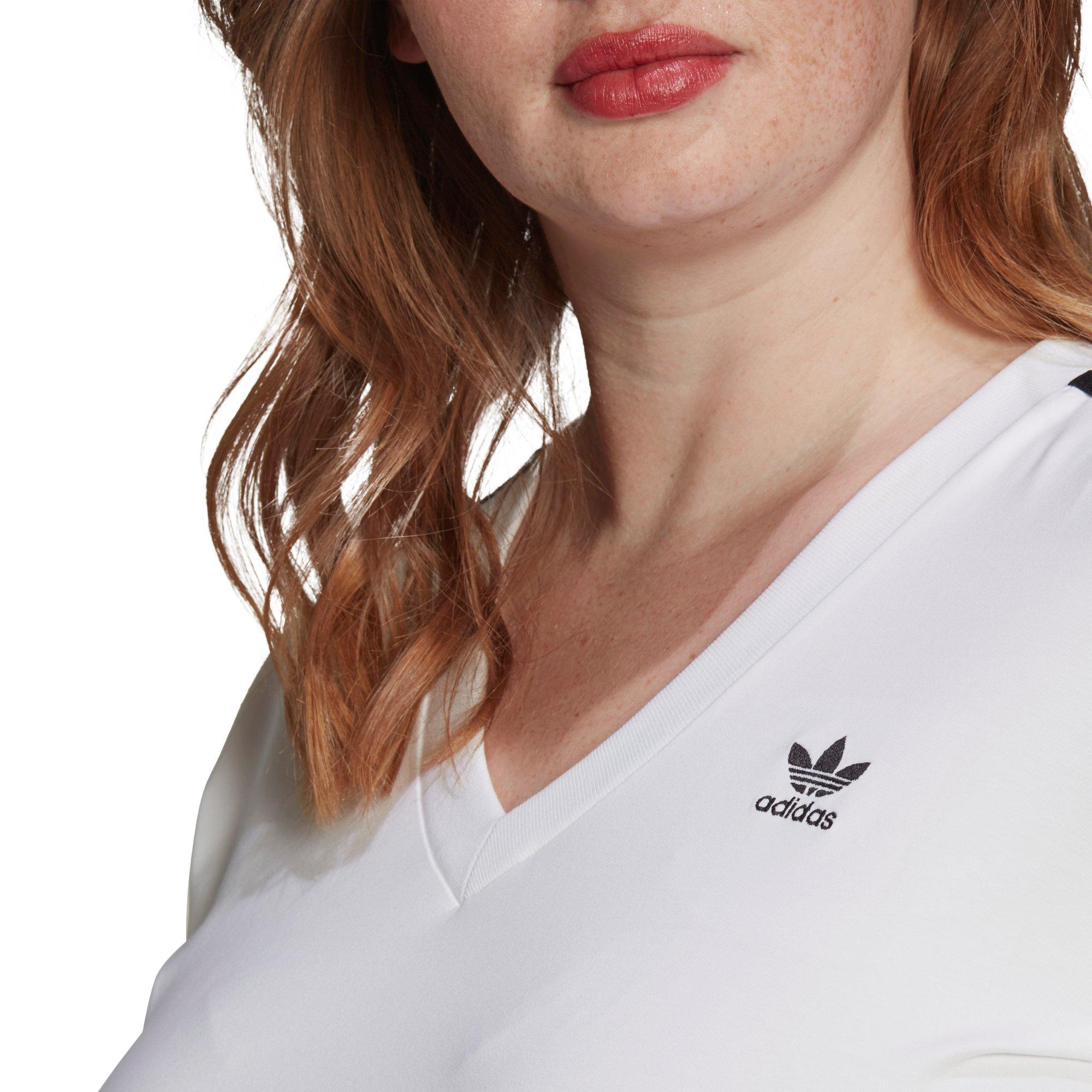 adidas Originals Women\'s Adicolor Classics Cropped Tee-White - Hibbett |  City Gear