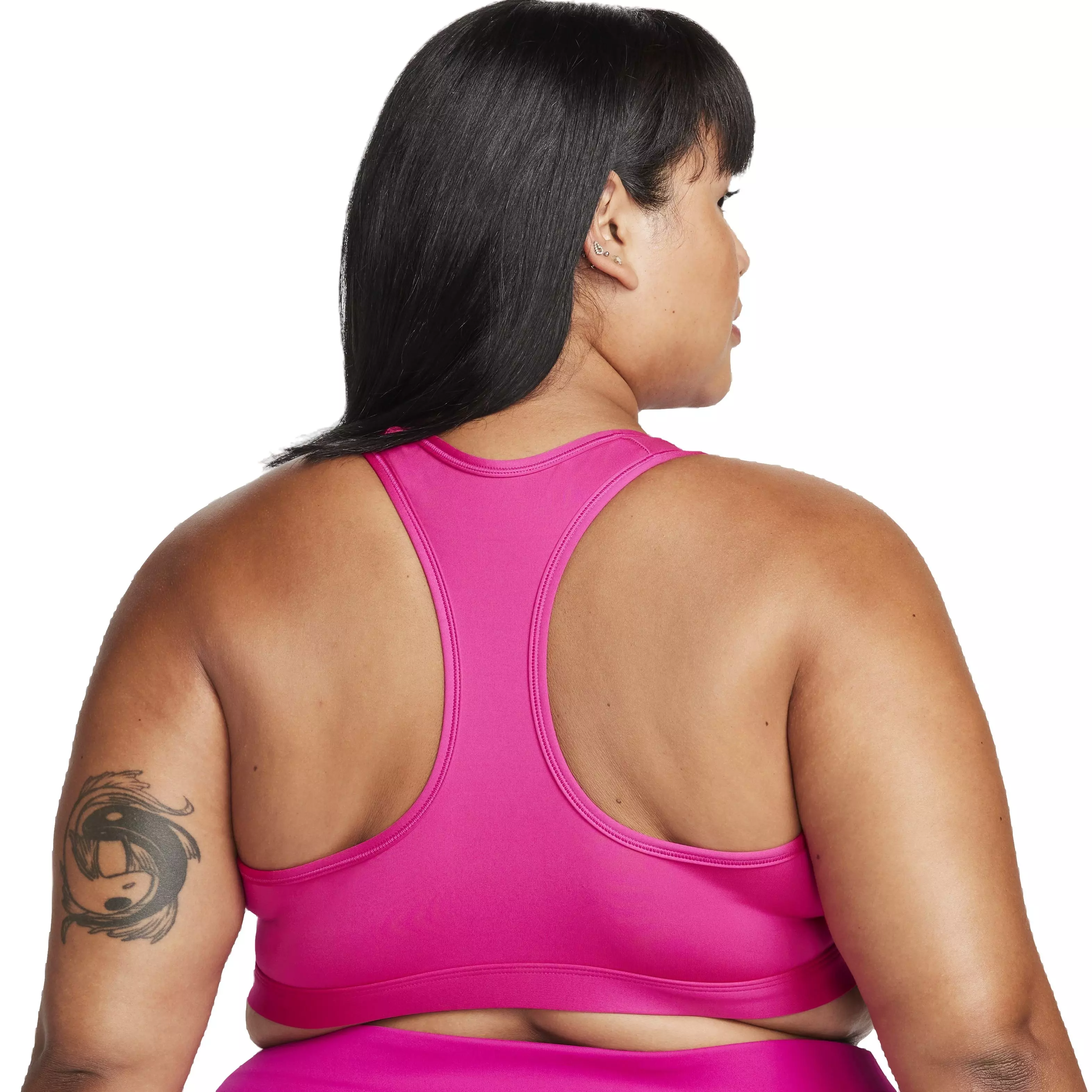 Nike Women's Swoosh Padded Medium Support Sports Bra - PINK