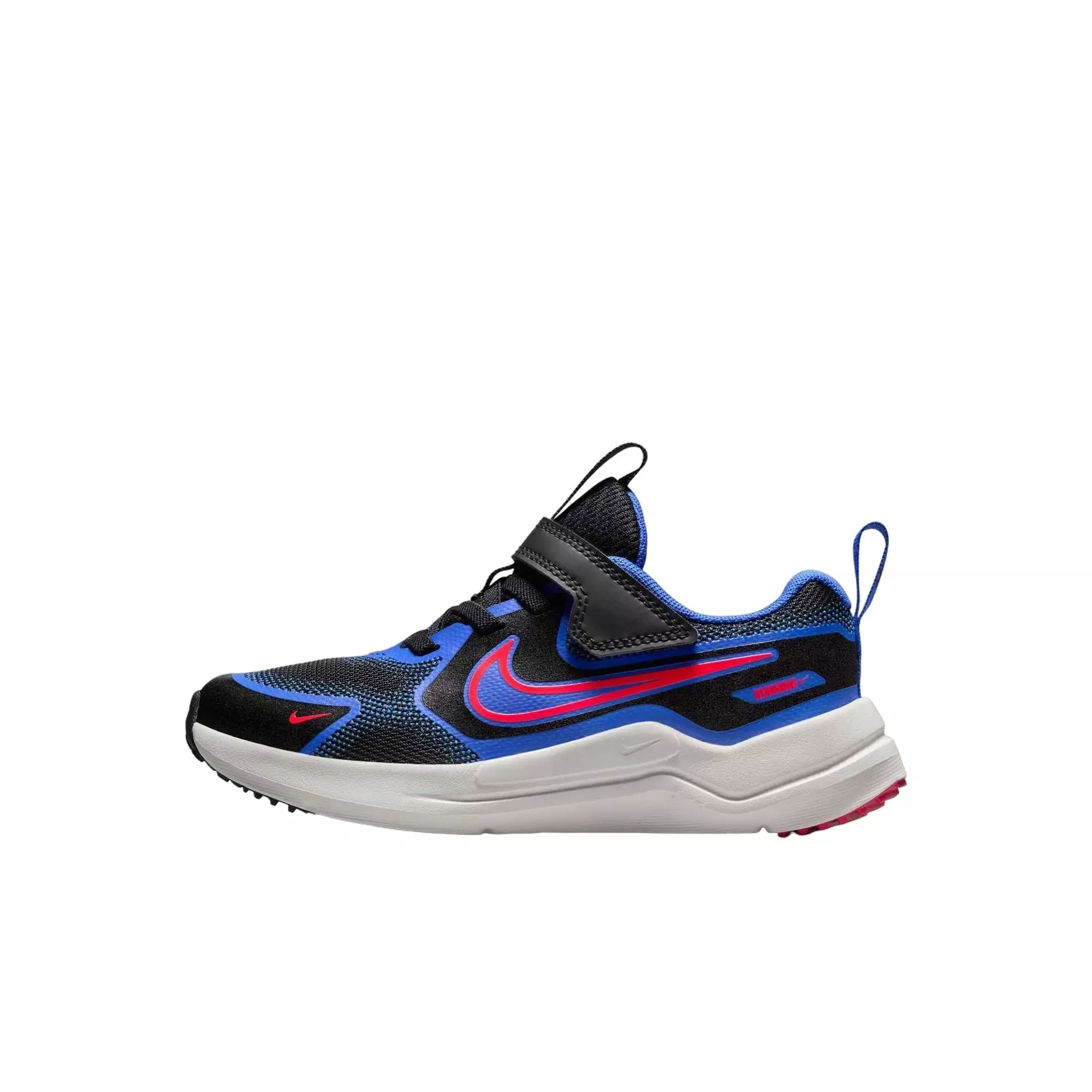 Nike Cosmic Runner "Black/Hyper Royal/Summit White/Bright Crimson" Preschool Boys' Running Shoe - BLACK/ROYAL/WHITE/RED