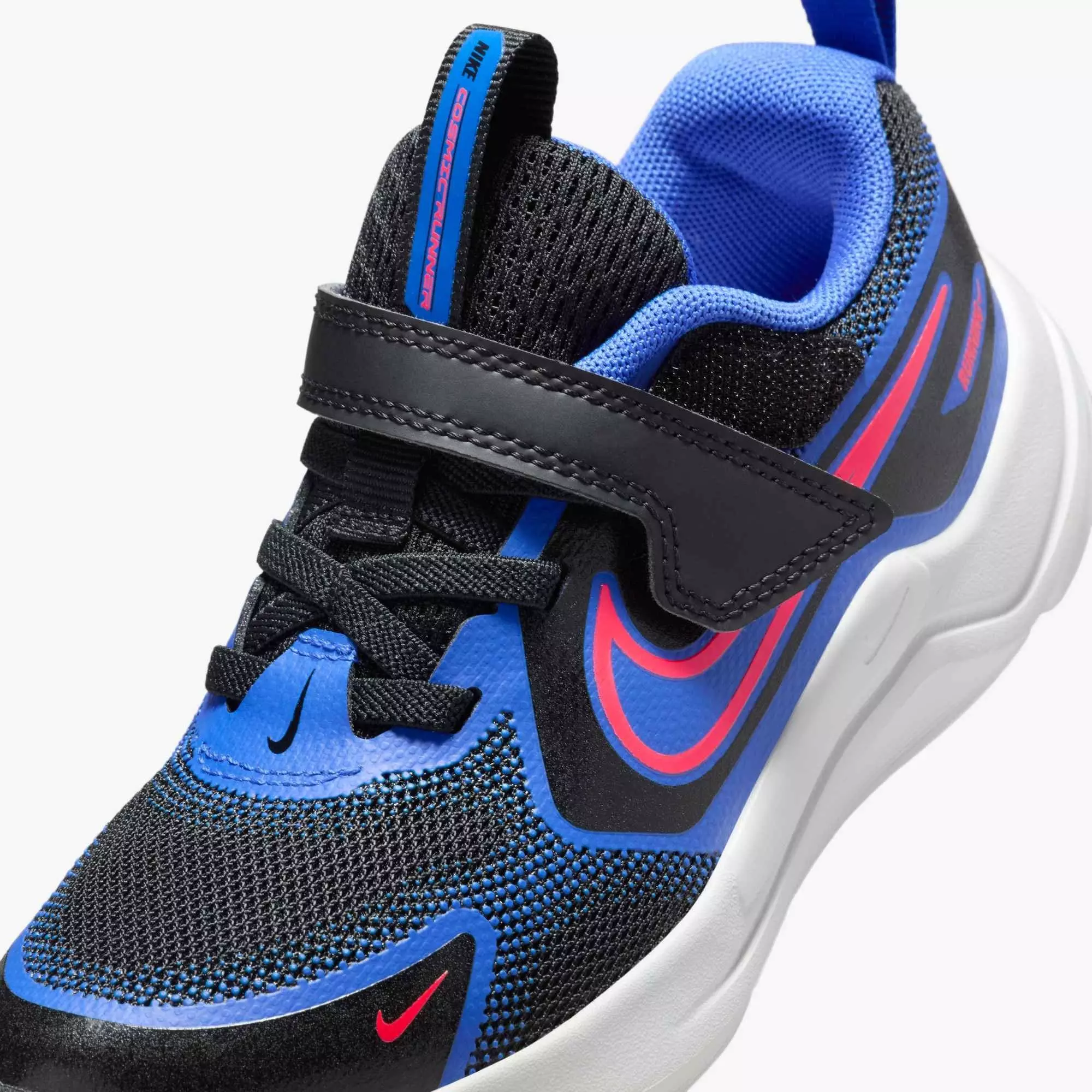 Nike Cosmic Runner "Black/Hyper Royal/Summit White/Bright Crimson" Preschool Boys' Running Shoe - BLACK/ROYAL/WHITE/RED