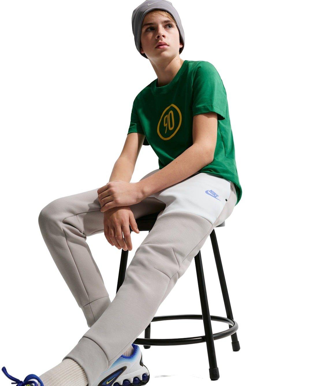 Nike Big Kids' Sportswear Tech Fleece Joggers - Grey - GREY Thumbnail View 3