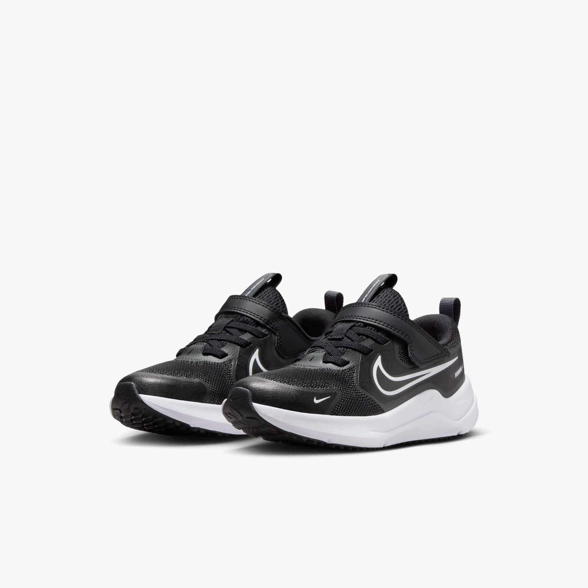 Nike Cosmic Runner "Black/Anthracite/White" Preschool Boys' Running Shoe - BLACK/DK GREY/WHITE Thumbnail View 4