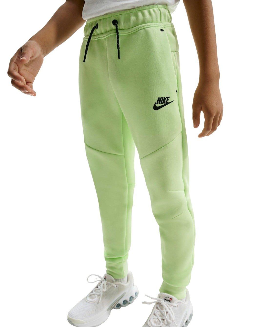 Nike Big Kids' Sportswear Tech Fleece Joggers - Lime Green - LIME GREEN Thumbnail View 1