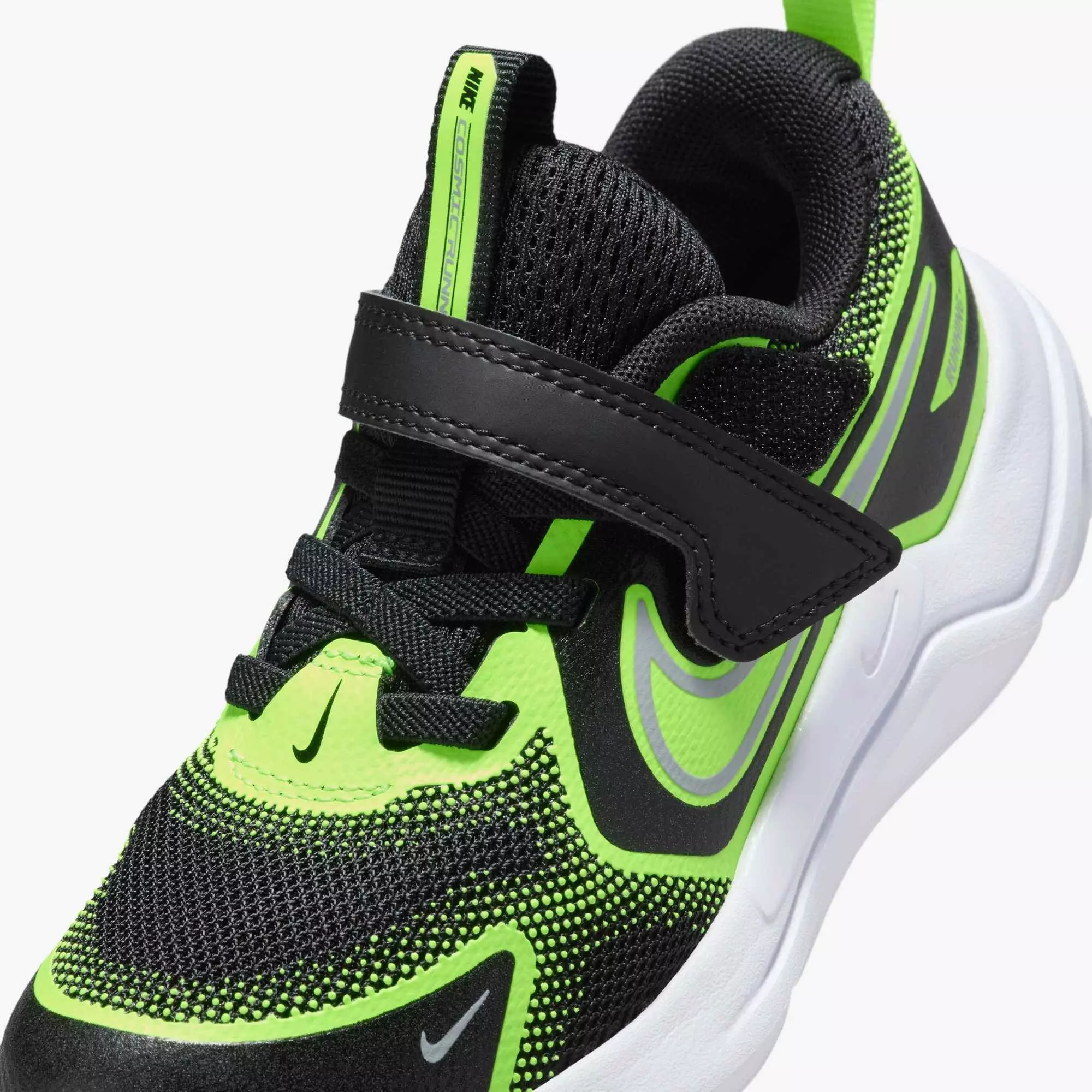 Nike Cosmic Runner "Black/Volt/Wolf Grey" Preschool Boys' Running Shoe - BLACK/VOLT/GREY