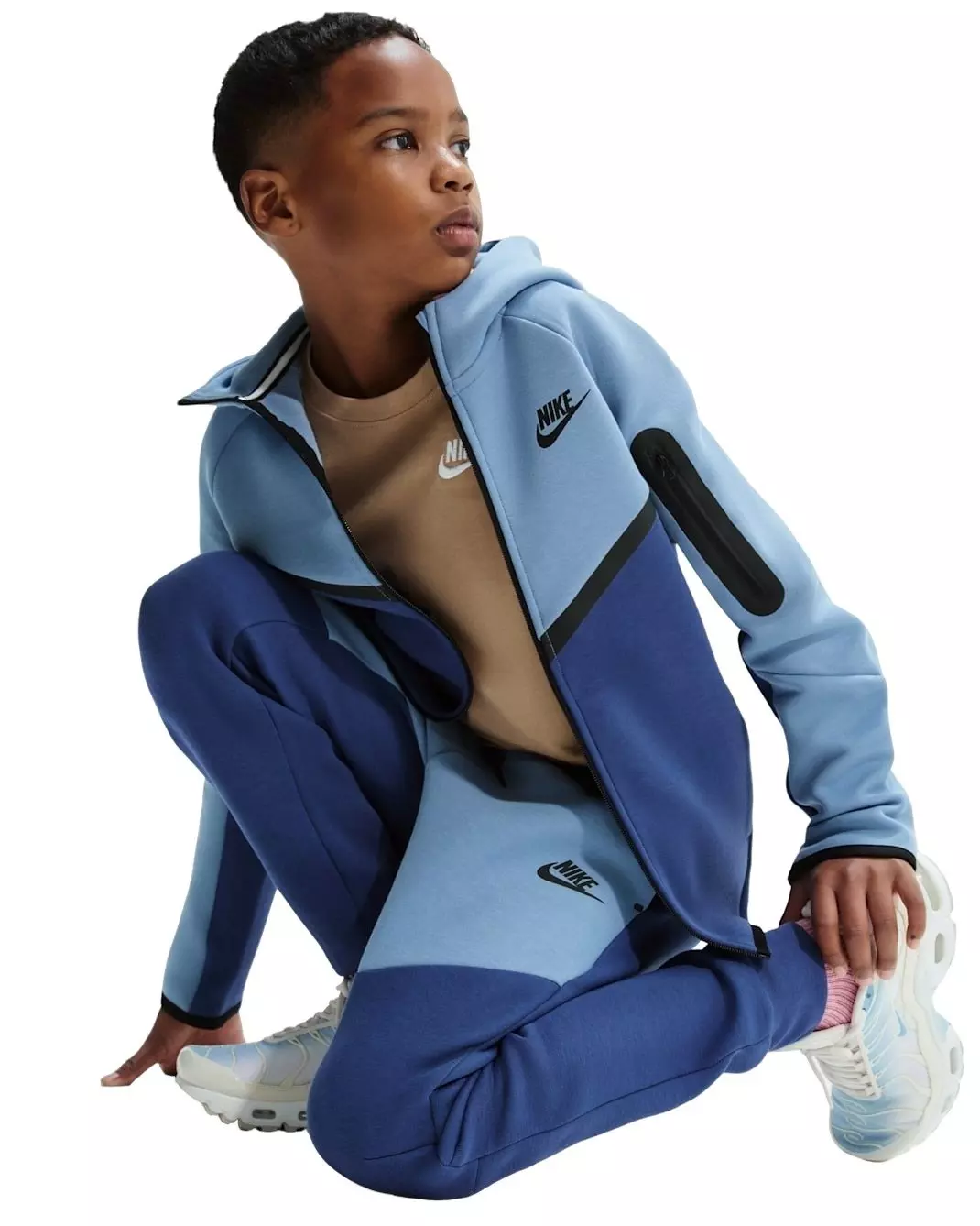 Nike Big Kids' Sportswear Tech Fleece Joggers - Navy/Blue - NAVY/BLUE