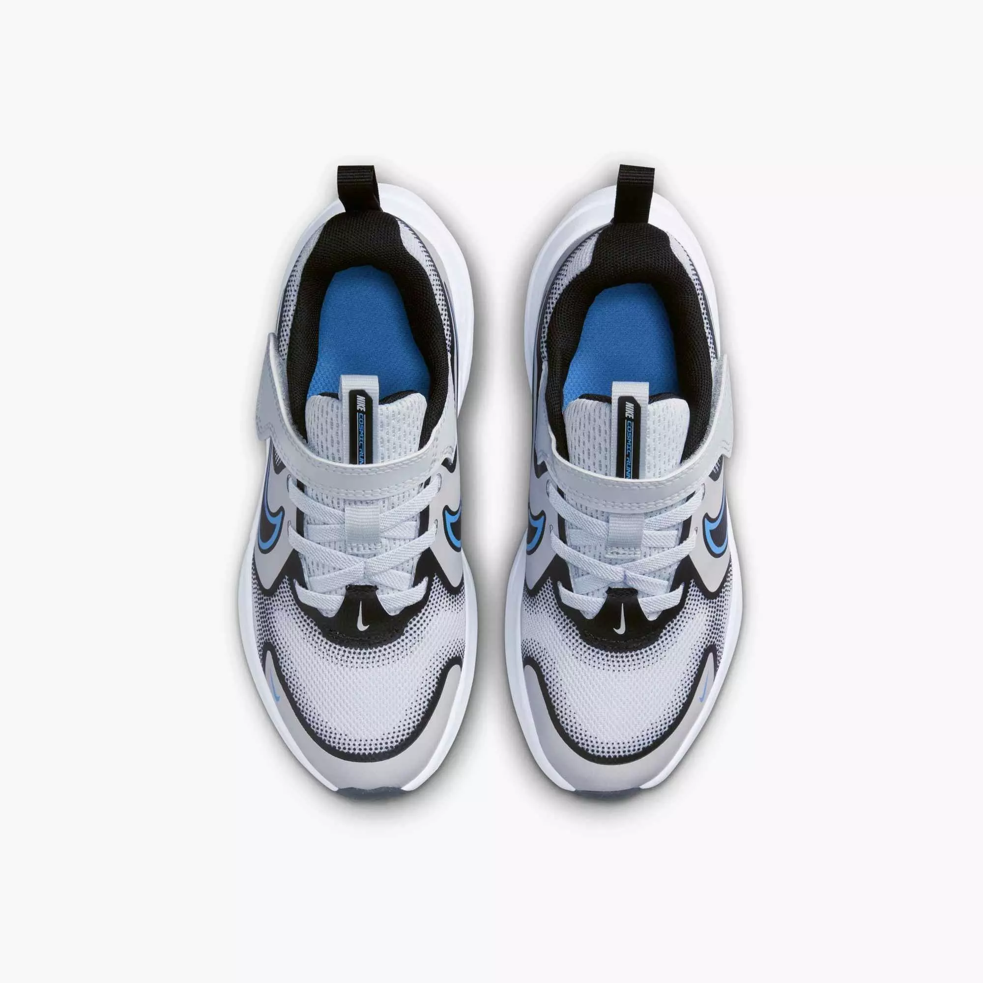 Nike Cosmic Runner "Pure Platinum/Black/White/Blue Beyond" Preschool Boys' Running Shoe - GREY/BLACK/WHITE/BLUE