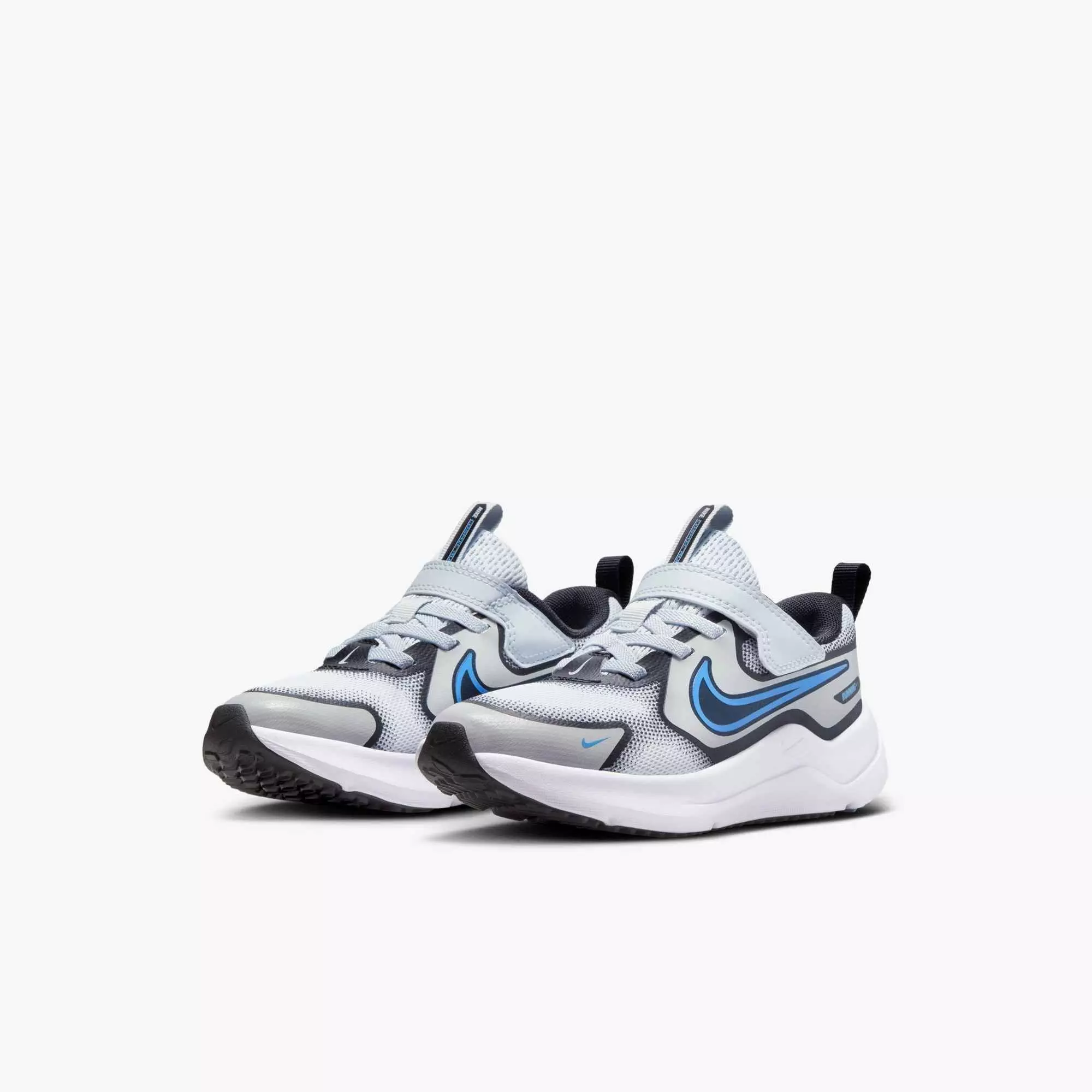 Nike Cosmic Runner "Pure Platinum/Black/White/Blue Beyond" Preschool Boys' Running Shoe - GREY/BLACK/WHITE/BLUE