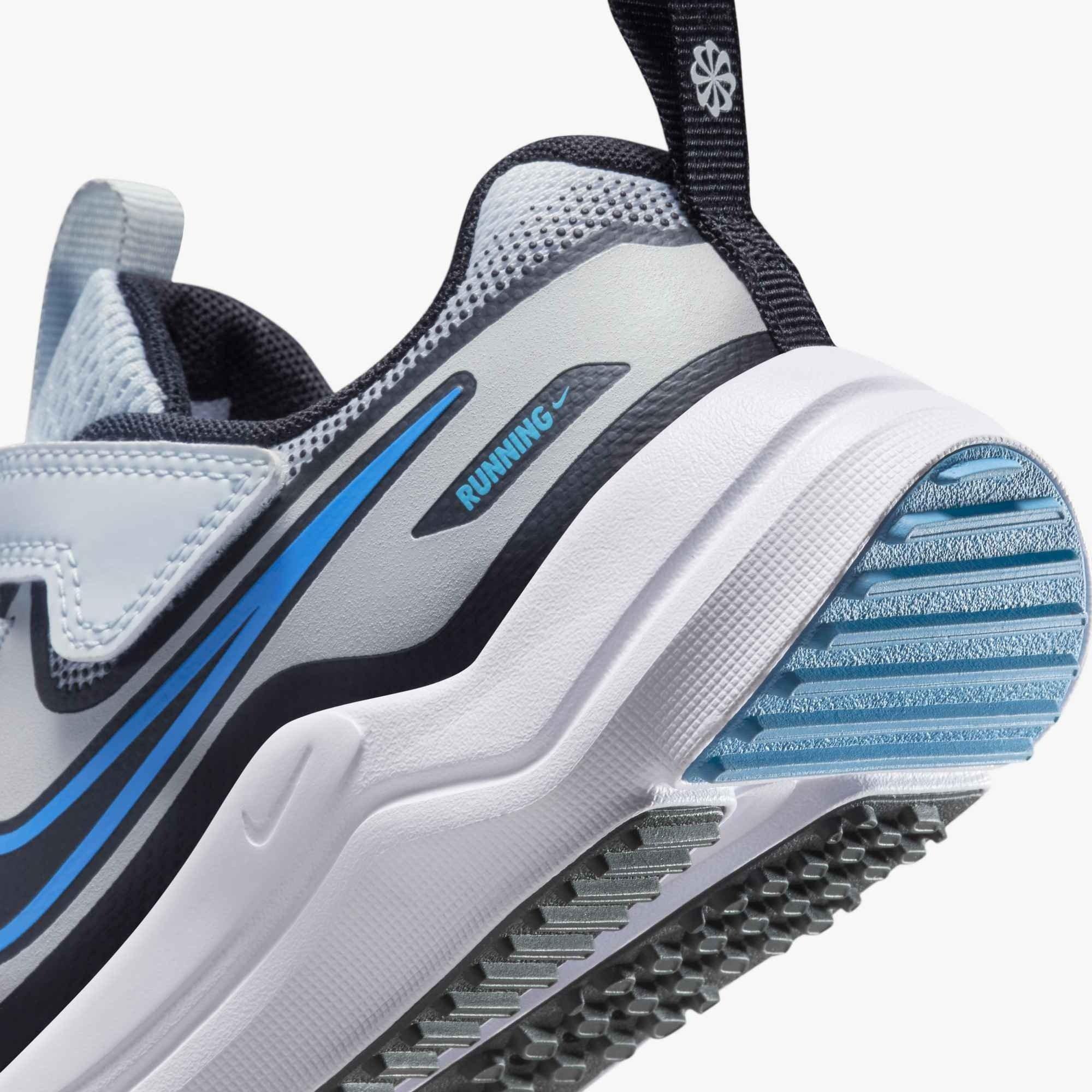 Nike Cosmic Runner "Pure Platinum/Black/White/Blue Beyond" Preschool Boys' Running Shoe - GREY/BLACK/WHITE/BLUE Thumbnail View 7