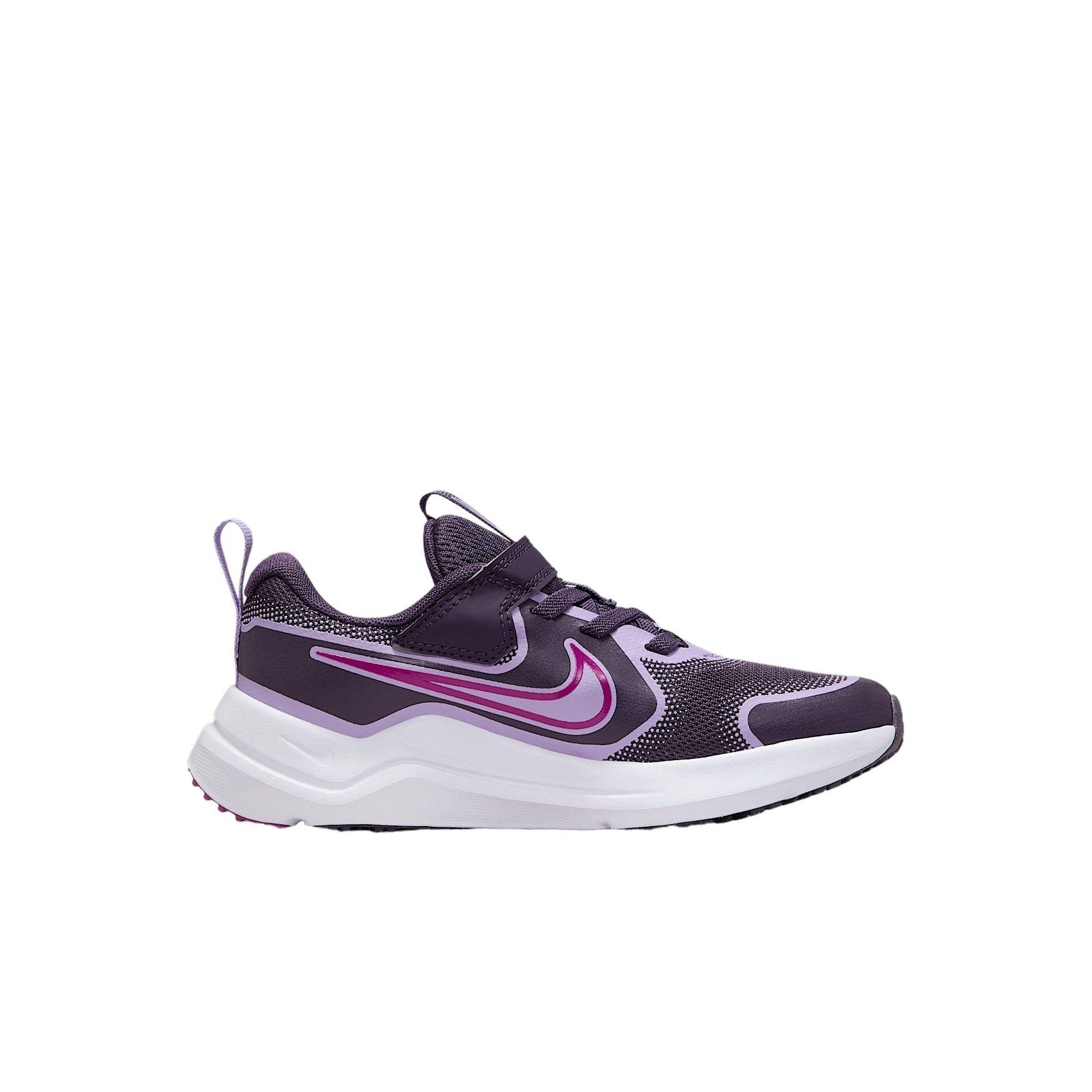 Nike Cosmic Runner "Dark Raisin/Hydrangeas/White/Hot Fuchsia" Preschool Boys' Running Shoe - PURPLE Thumbnail View 1