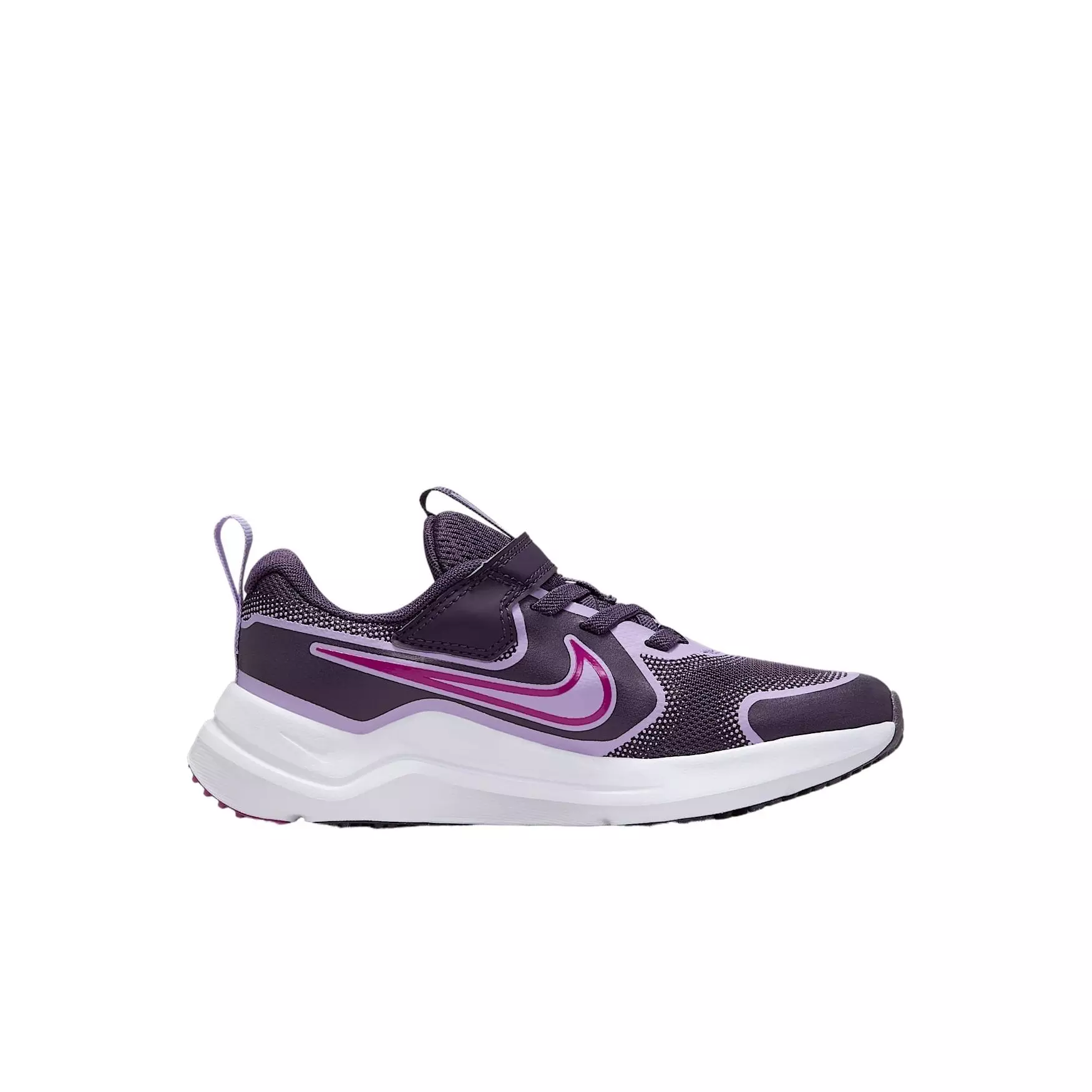 Nike Cosmic Runner "Dark Raisin/Hydrangeas/White/Hot Fuchsia" Preschool Boys' Running Shoe - PURPLE
