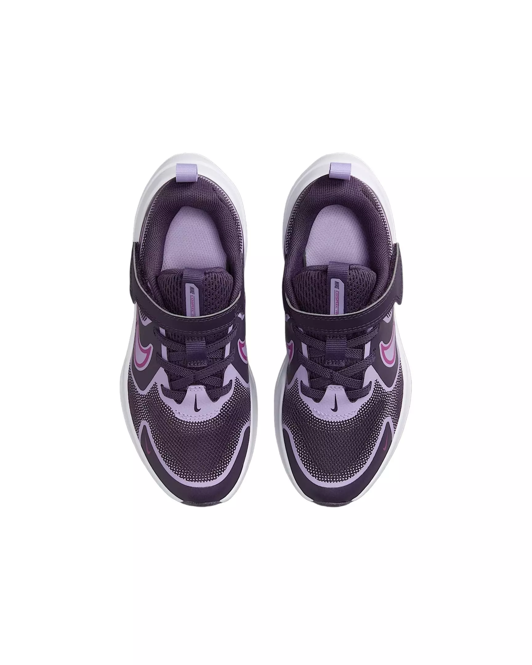 Nike Cosmic Runner "Dark Raisin/Hydrangeas/White/Hot Fuchsia" Preschool Boys' Running Shoe - PURPLE