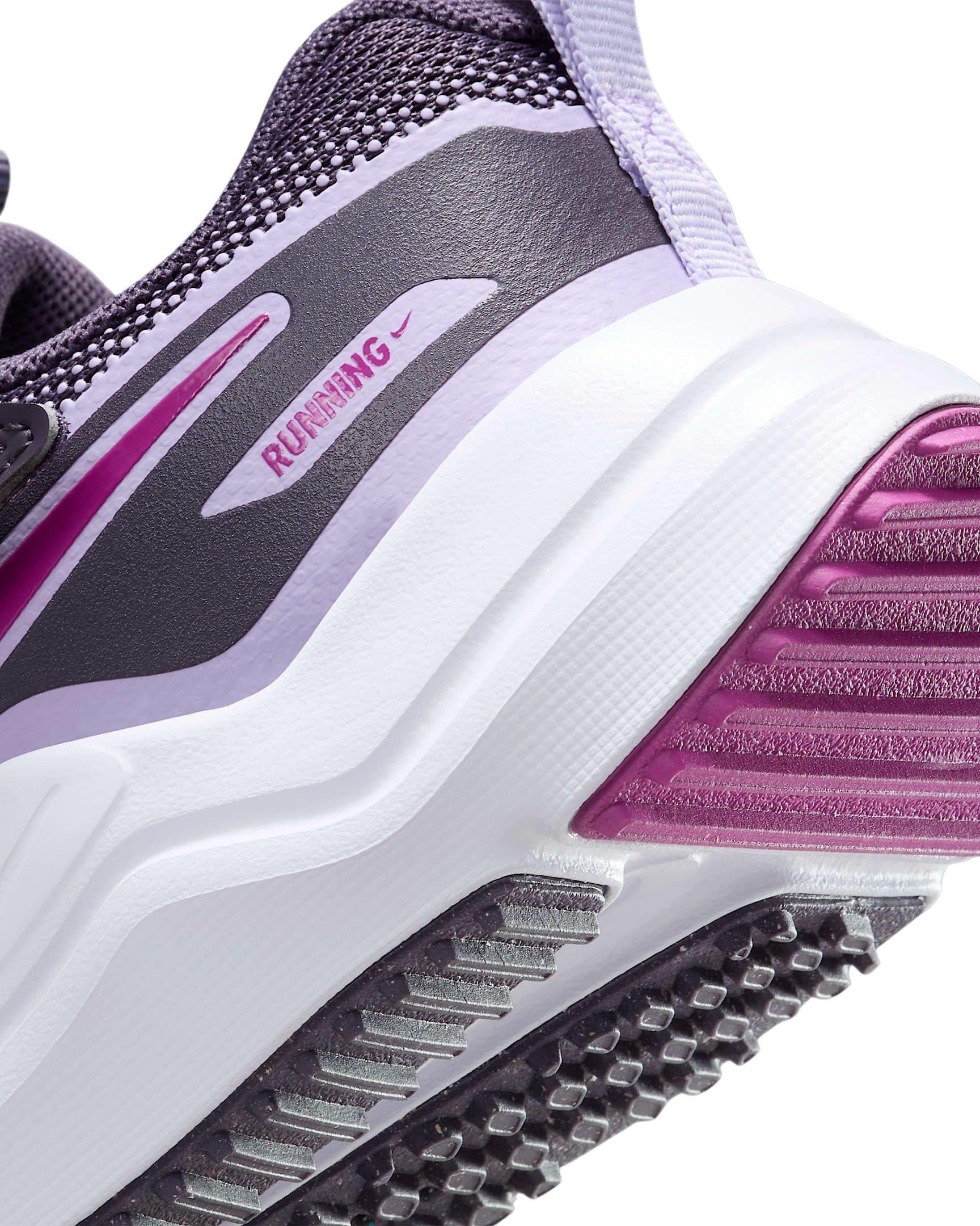 Nike Cosmic Runner "Dark Raisin/Hydrangeas/White/Hot Fuchsia" Preschool Boys' Running Shoe - PURPLE Thumbnail View 7