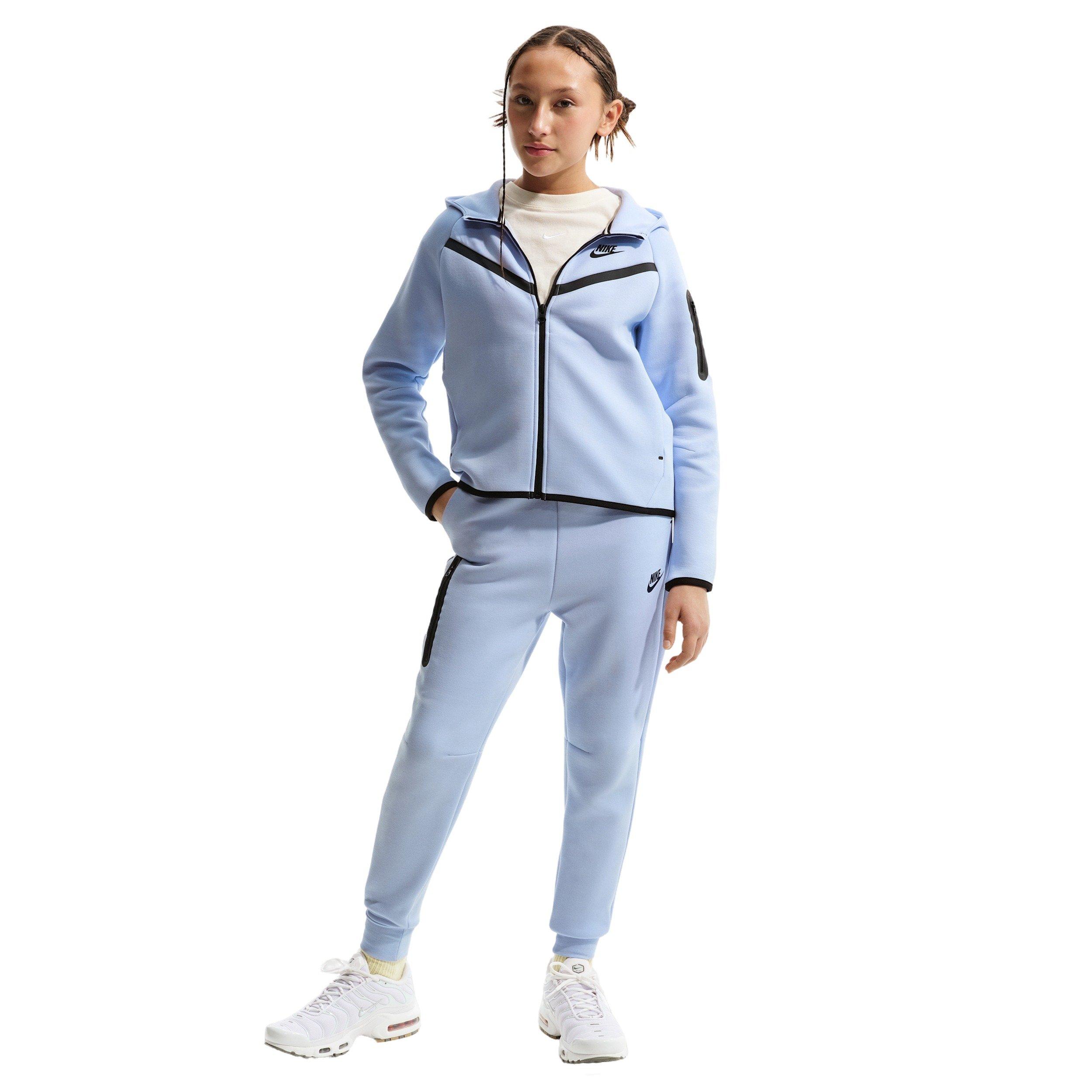 Nike Big Girls' Sportswear Tech Fleece PD Joggers -Grey - GREY Thumbnail View 4