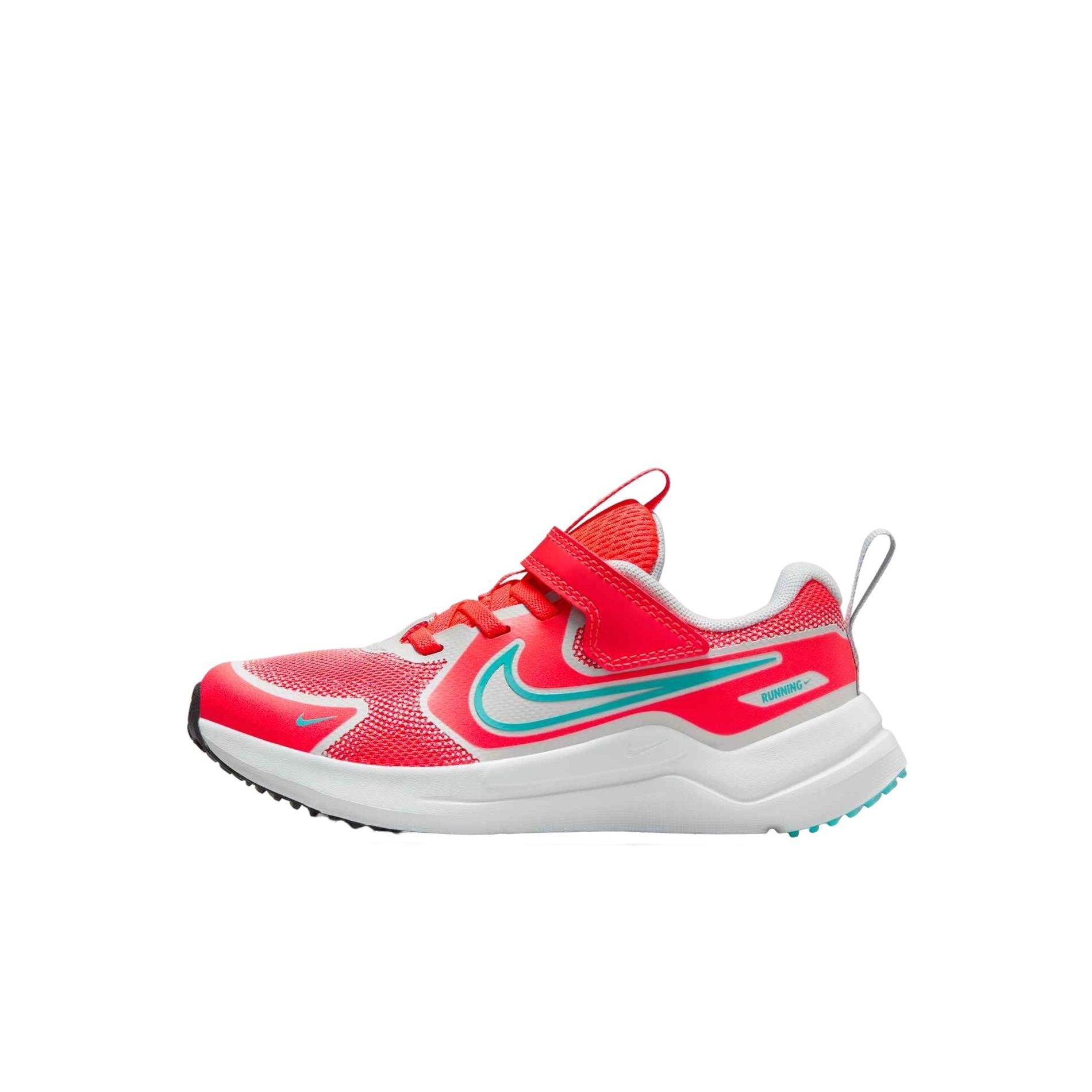 Nike Cosmic Runner "Bright Crimson/Pure Platinum/Black/Dusty Cactus" Preschool Boys' Running Shoe - CRIMSON/WHITE/TURQUOISE Thumbnail View 2