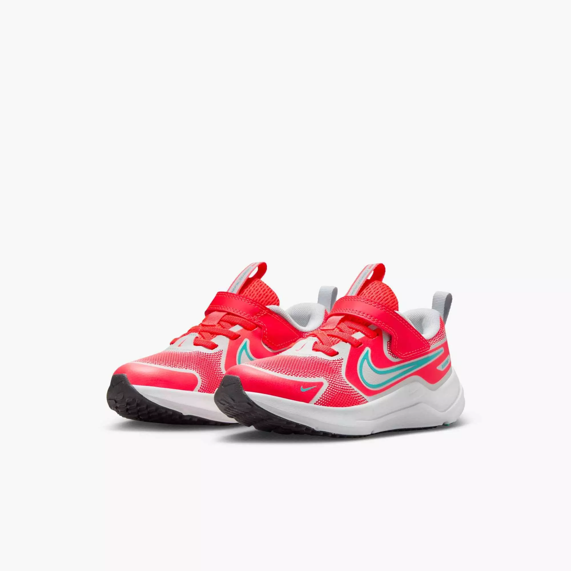 Nike Cosmic Runner "Bright Crimson/Pure Platinum/Black/Dusty Cactus" Preschool Boys' Running Shoe - CRIMSON/WHITE/TURQUOISE