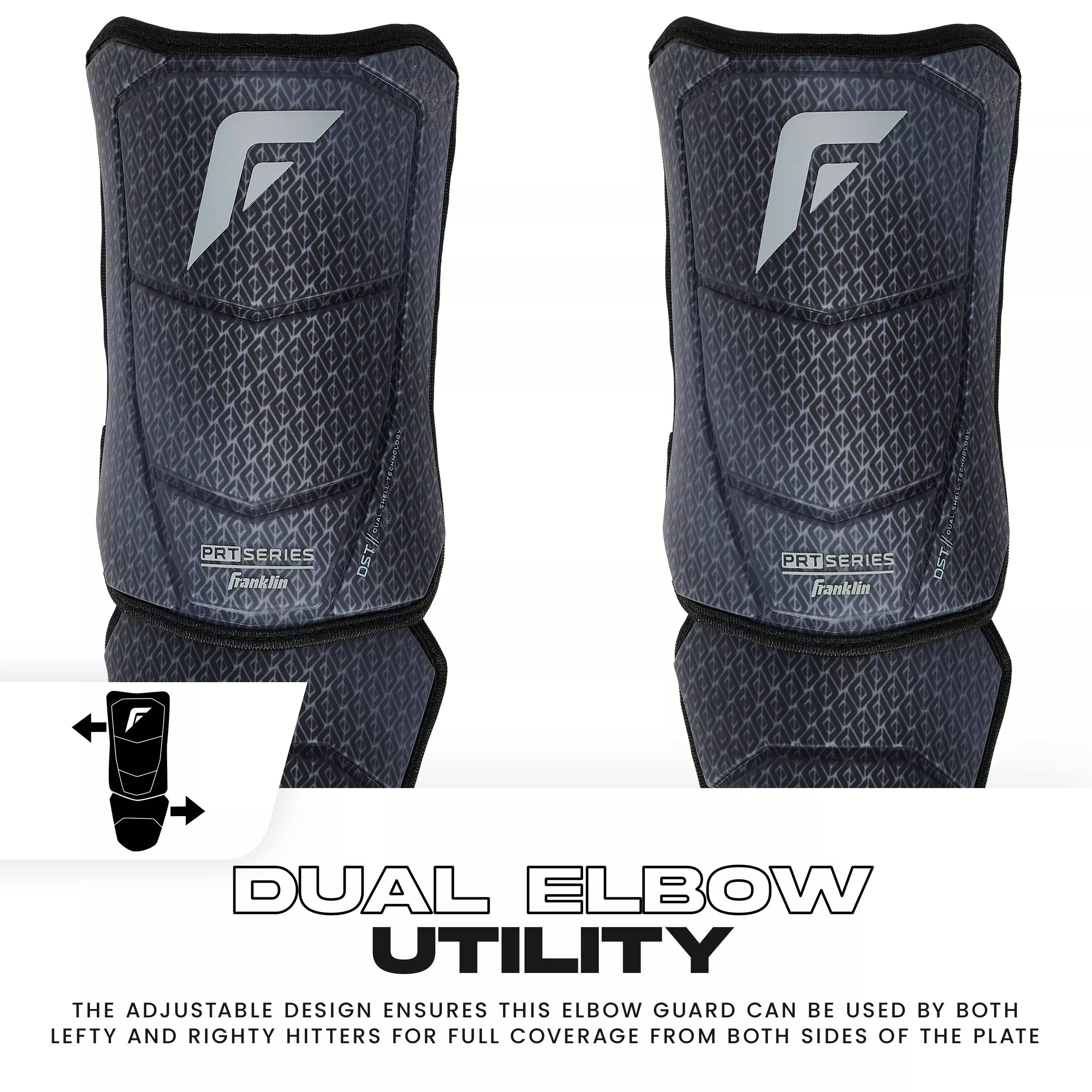 Franklin Youth Baseball PRT DST Protective Elbow Guard - BLACK