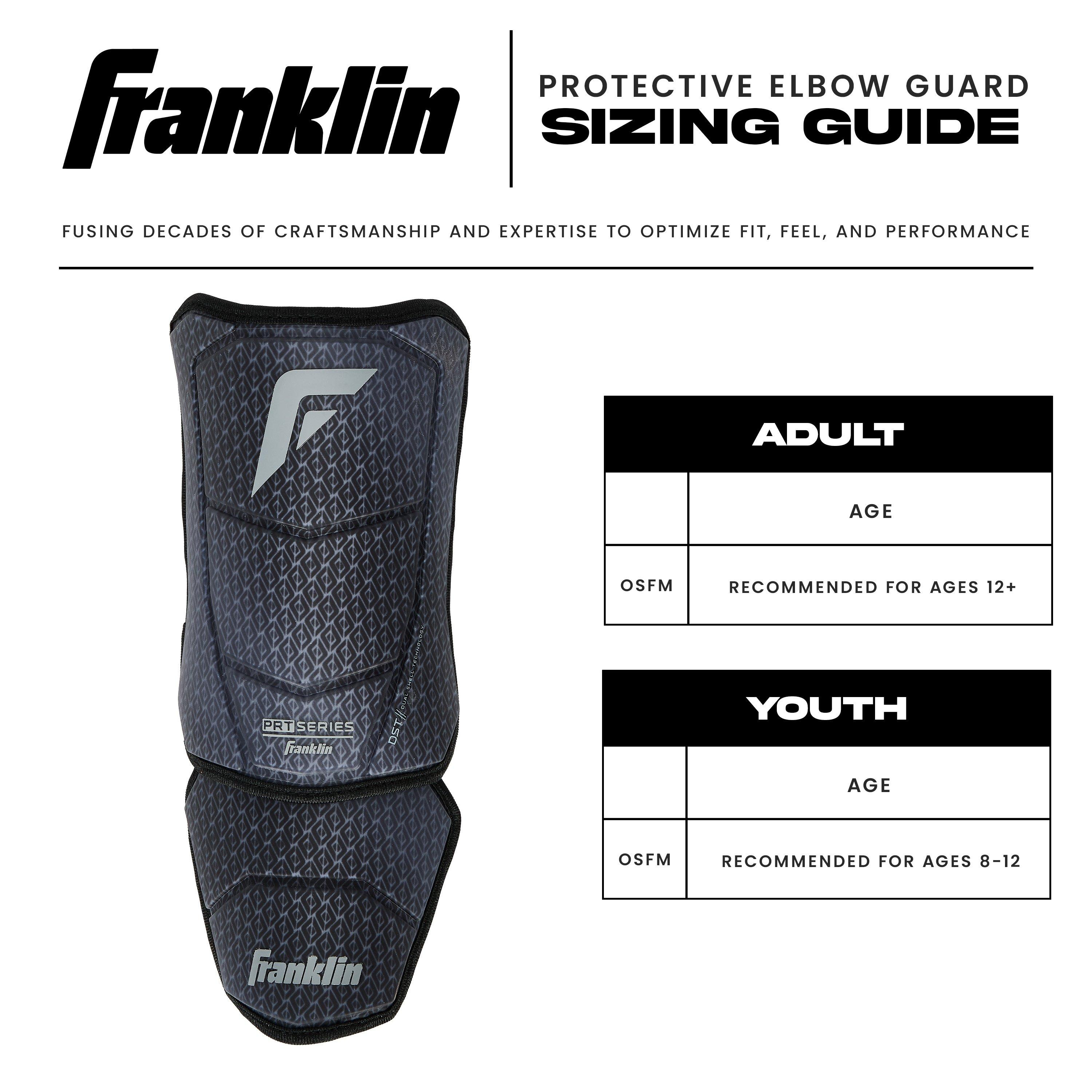 Franklin Youth Baseball PRT DST Protective Elbow Guard - BLACK Thumbnail View 9