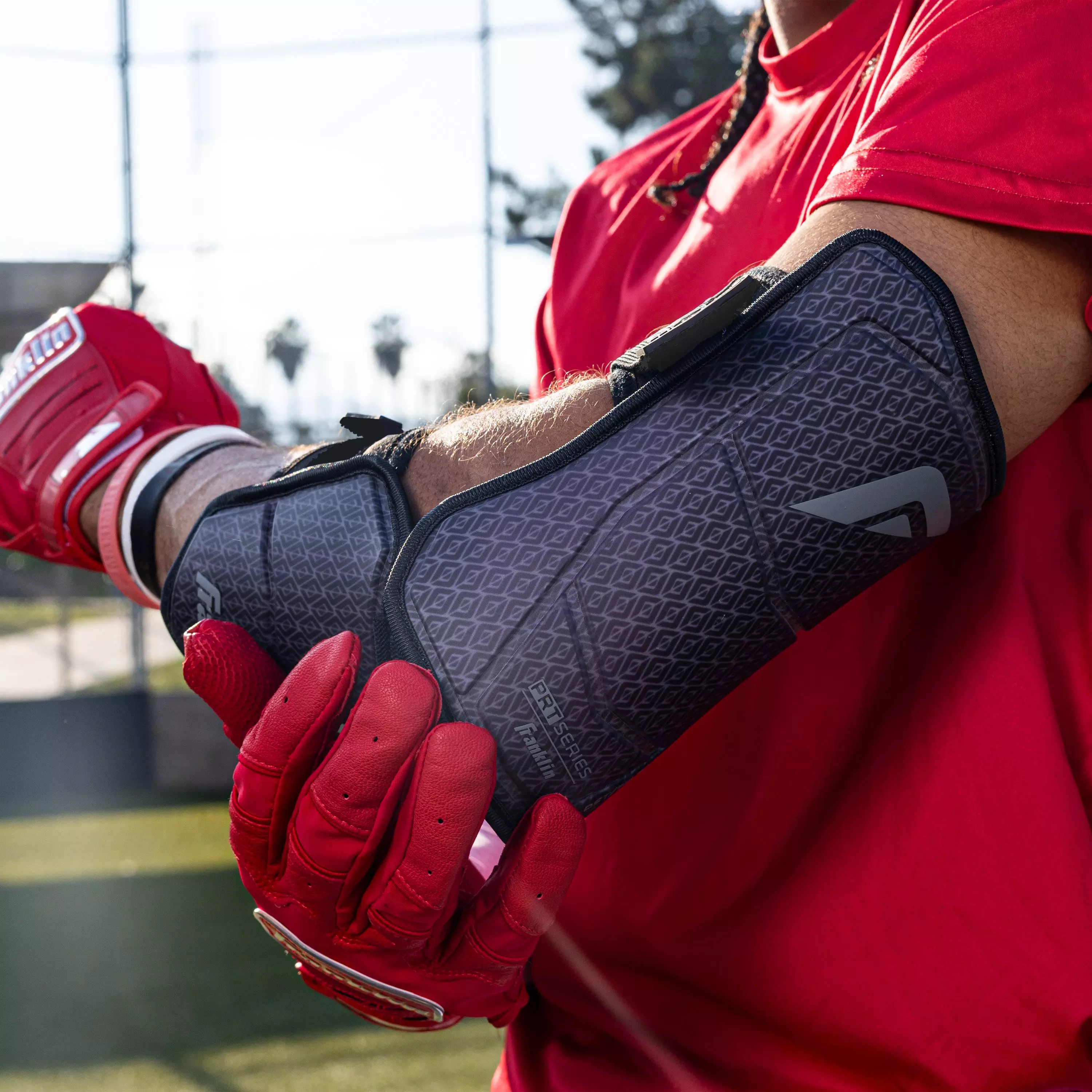 Franklin Youth Baseball PRT DST Protective Elbow Guard - BLACK