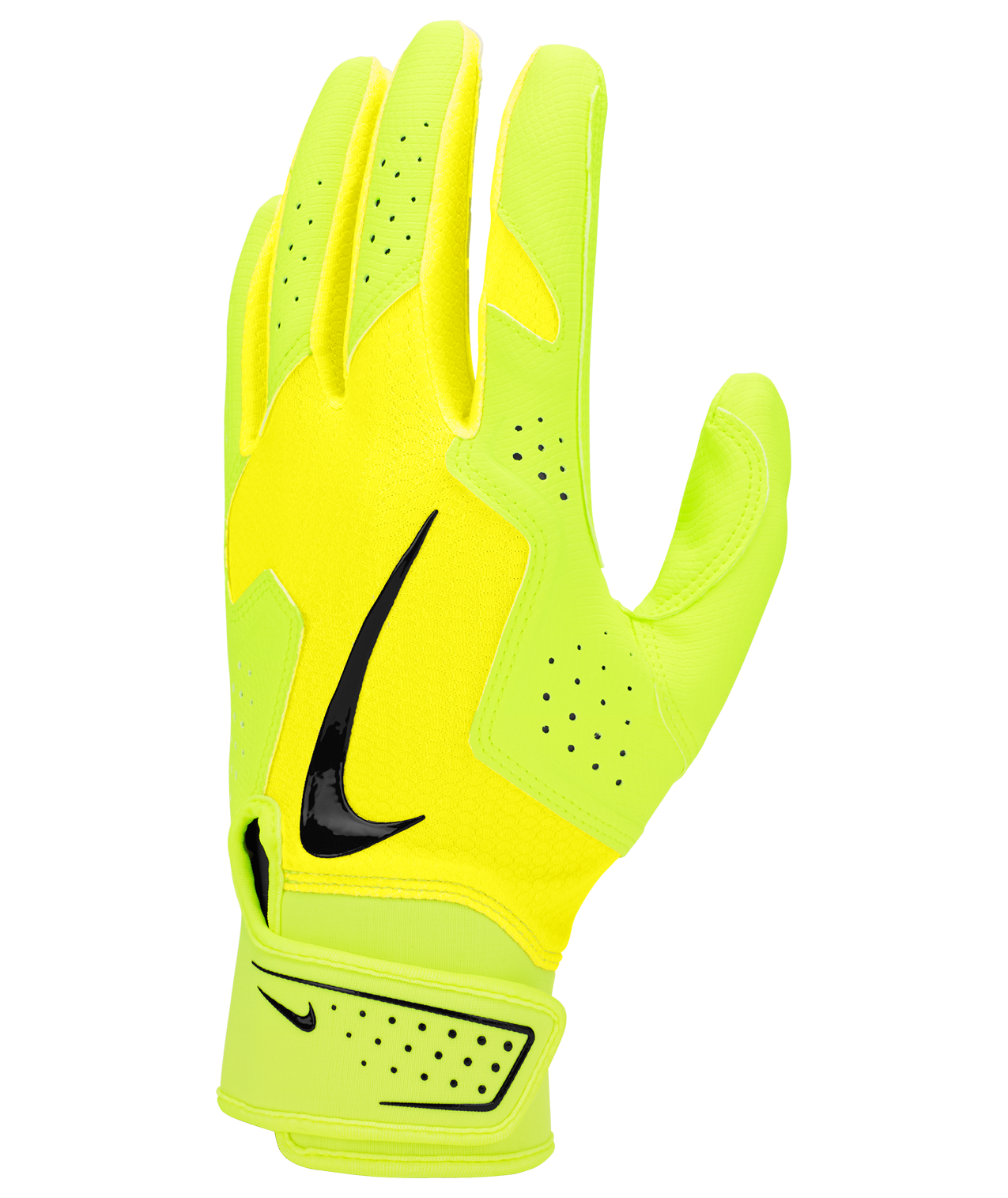 Nike Adult Alpha 2.0 Baseball Batting Gloves-Volt - VOLT Thumbnail View 1