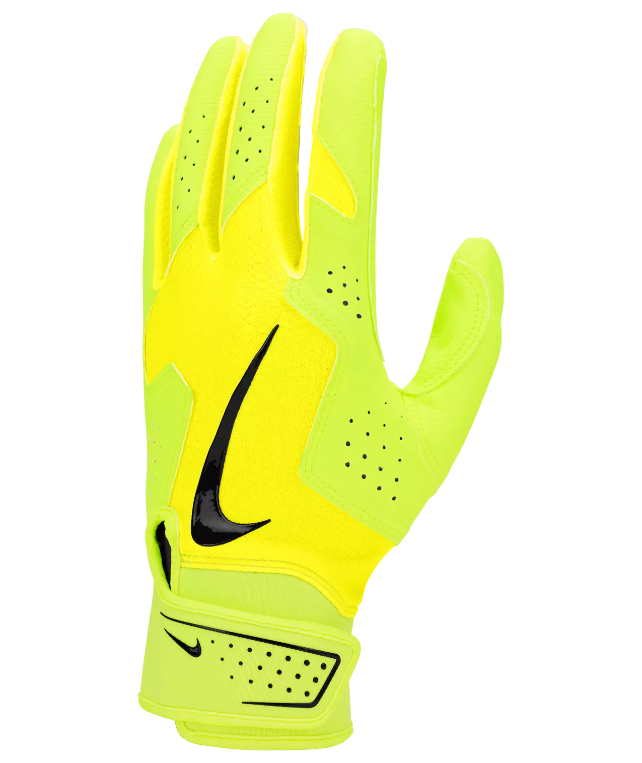 Nike Adult Alpha 2.0 Baseball Batting Gloves-Volt - VOLT