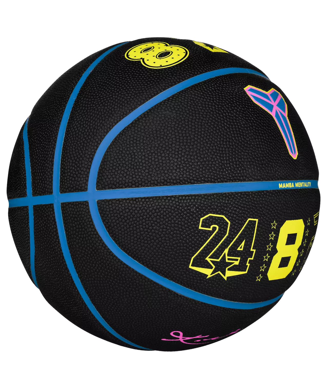 Nike Kobe All-Court Numbers Basketball - Black/Blue - BLACK/BLUE