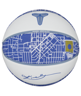 Nike Kobe All-Court Street Map Basketball - BLUE/WHITE Thumbnail View 3