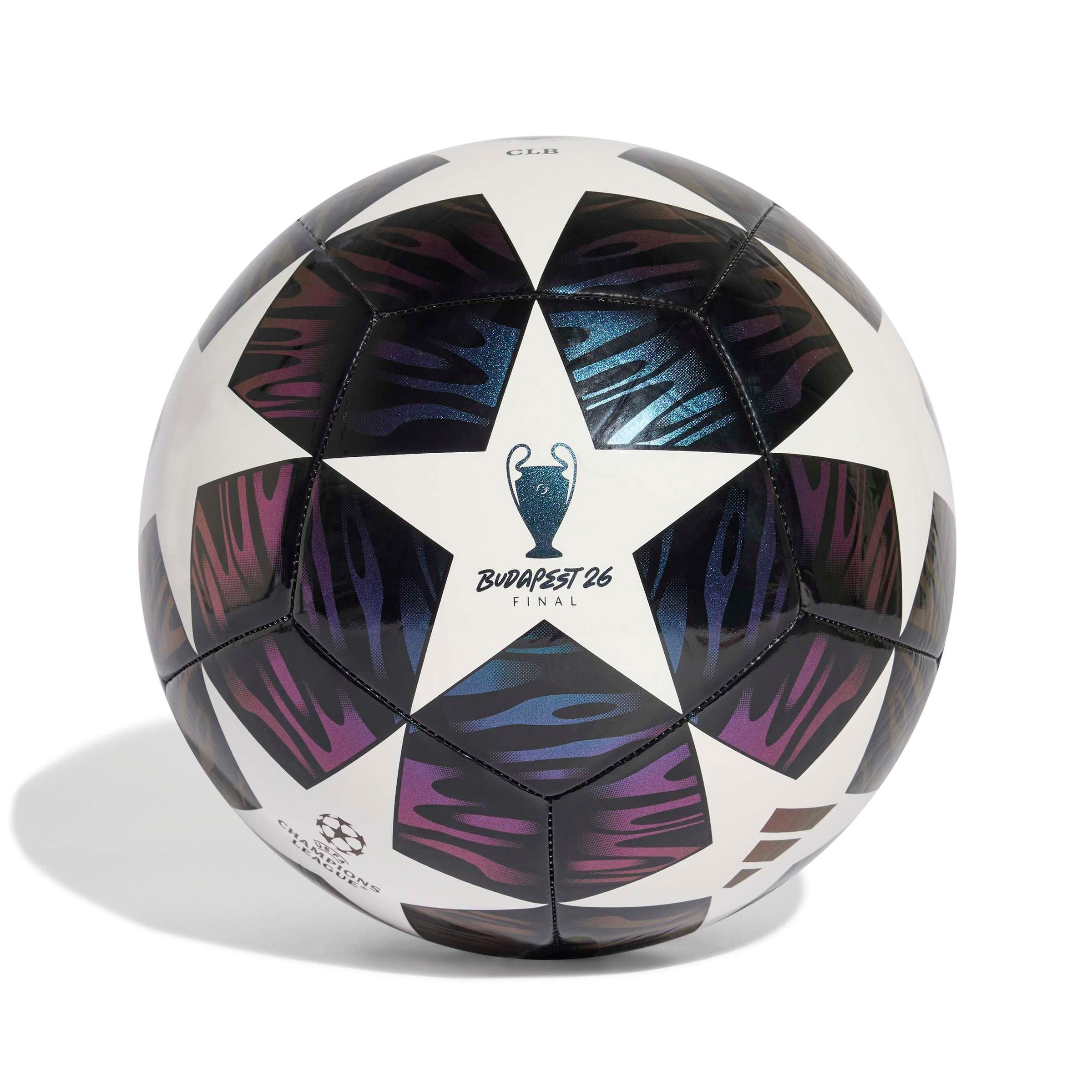 adidas UEFA Champions League Club Ball - Black/White - BLACK/WHITE Thumbnail View 1