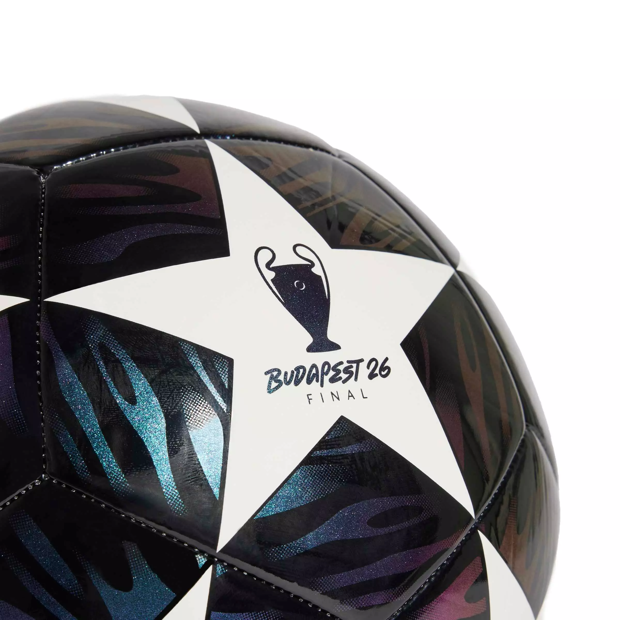 adidas UEFA Champions League Club Ball - BLACK/WHITE