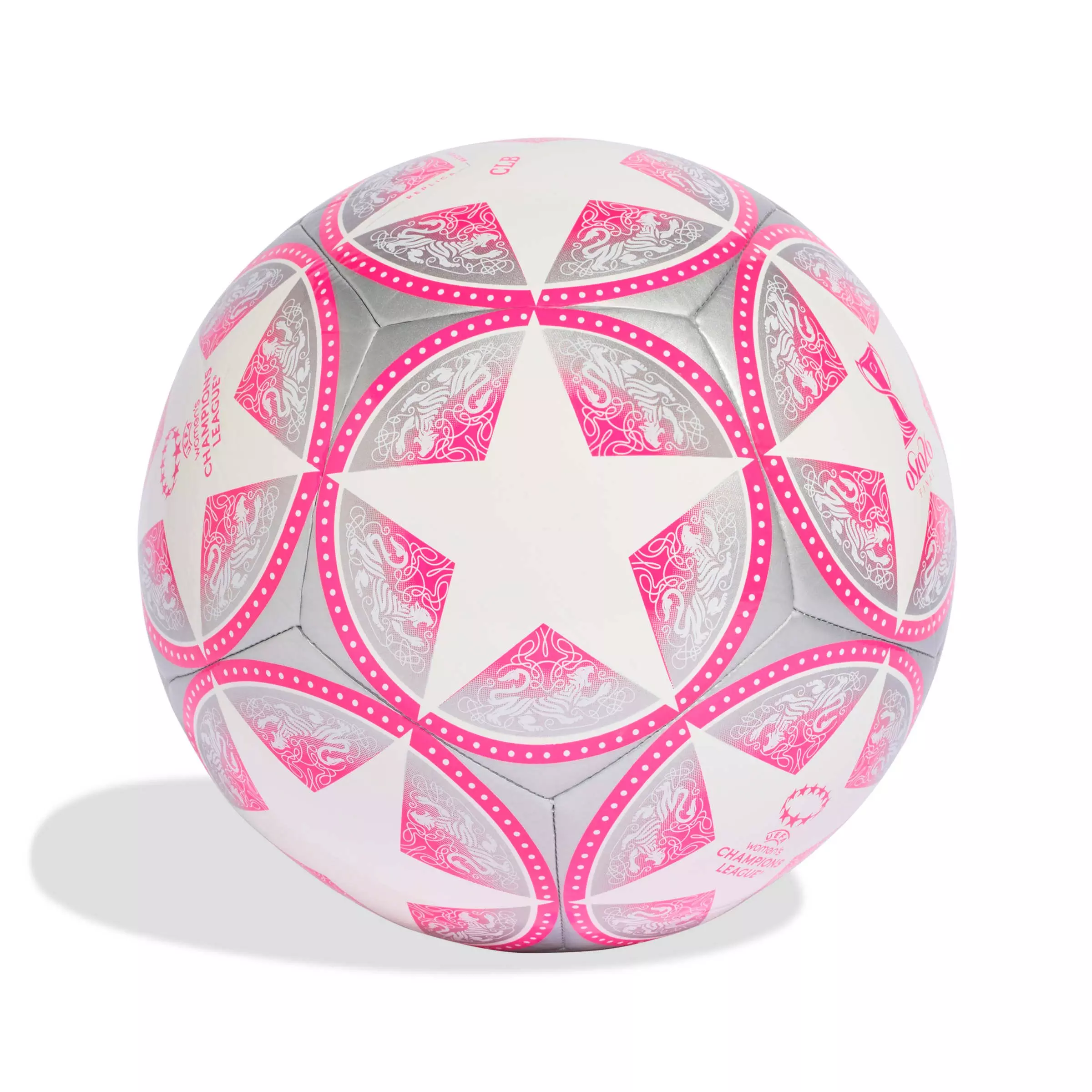adidas UEFA Women's Champions League Club Soccer Ball - PINK/WHITE