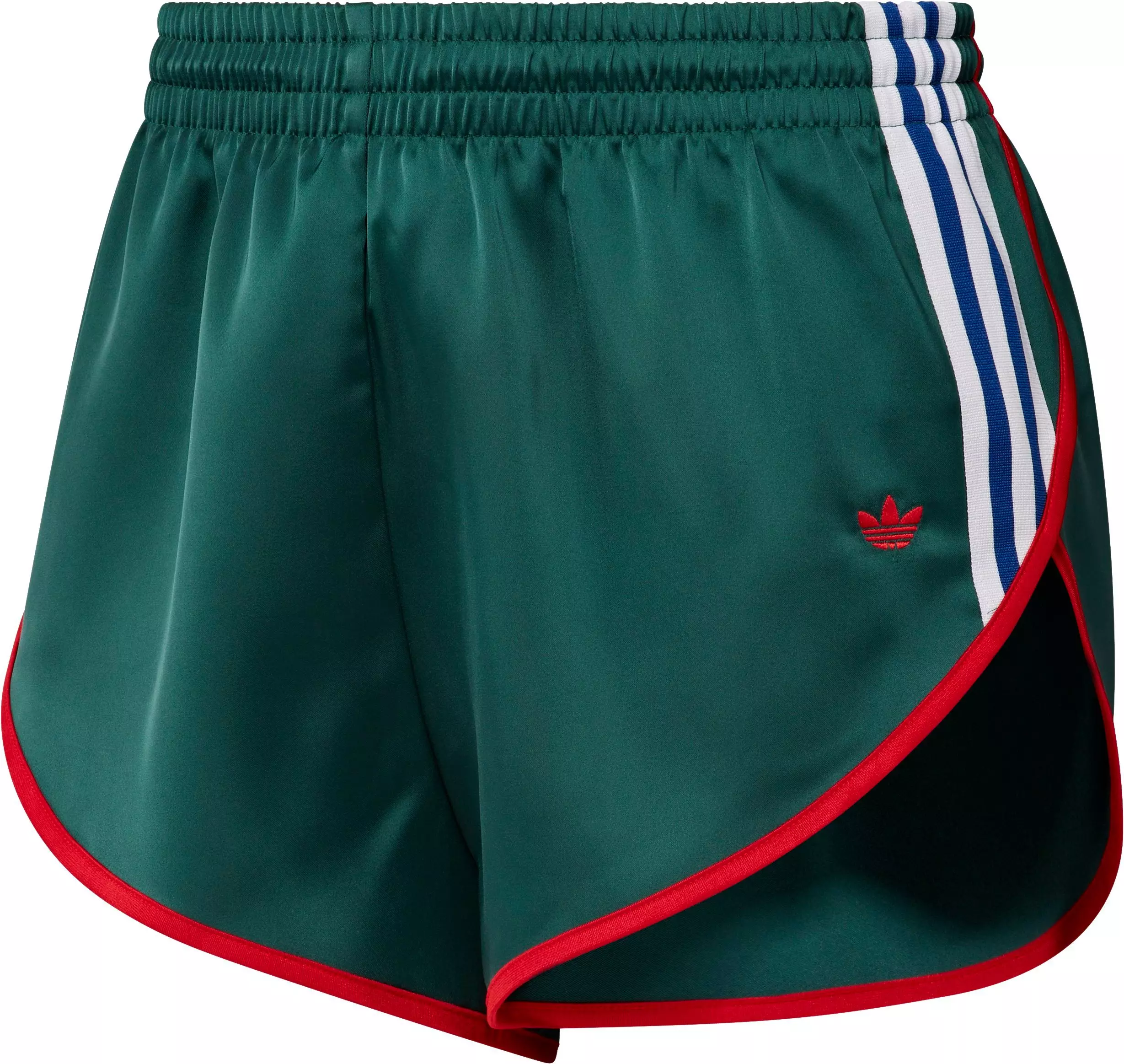 adidas Originals Women's Satin Shorts - GREEN