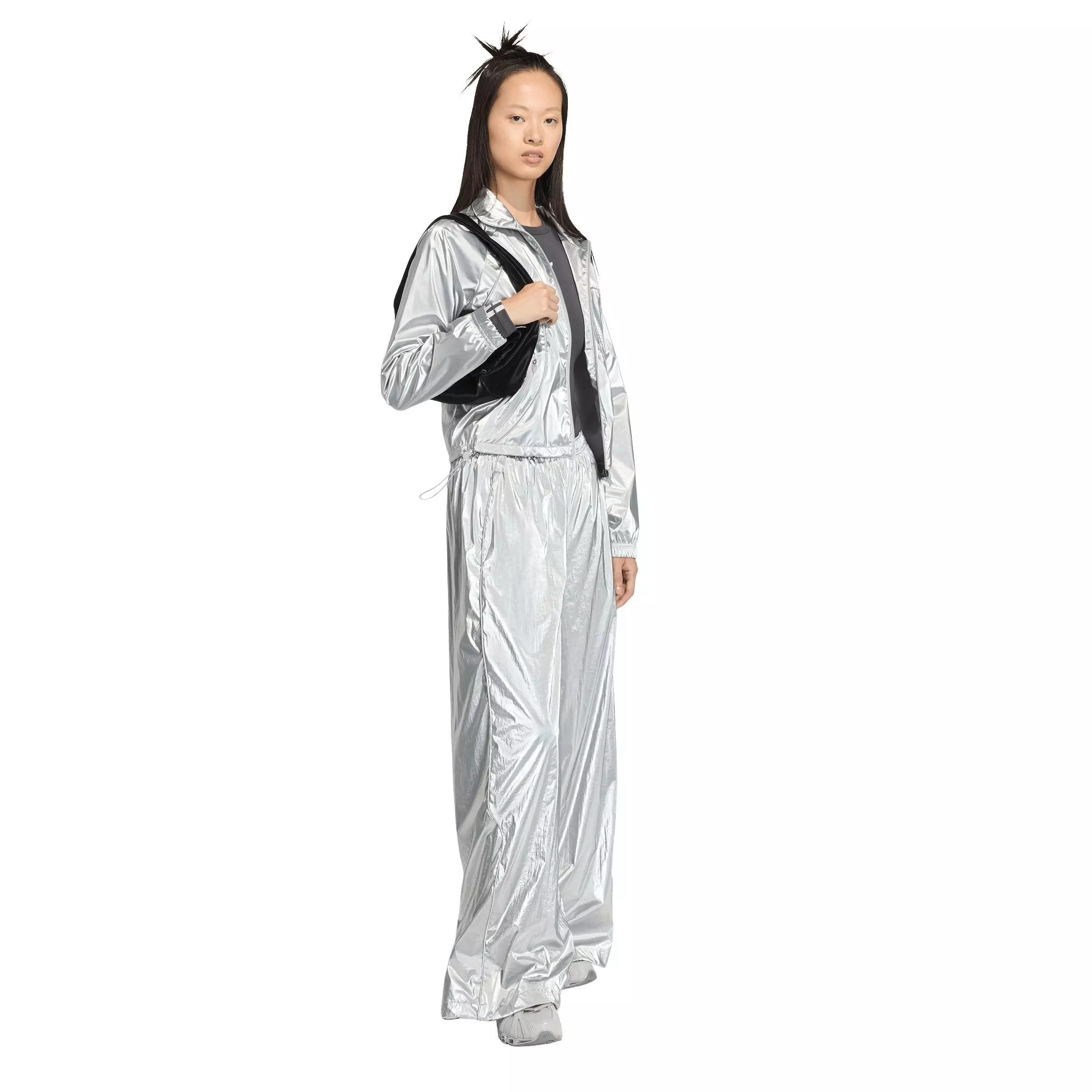 adidas Women's Trackpants - Metallic Silver - SILVER