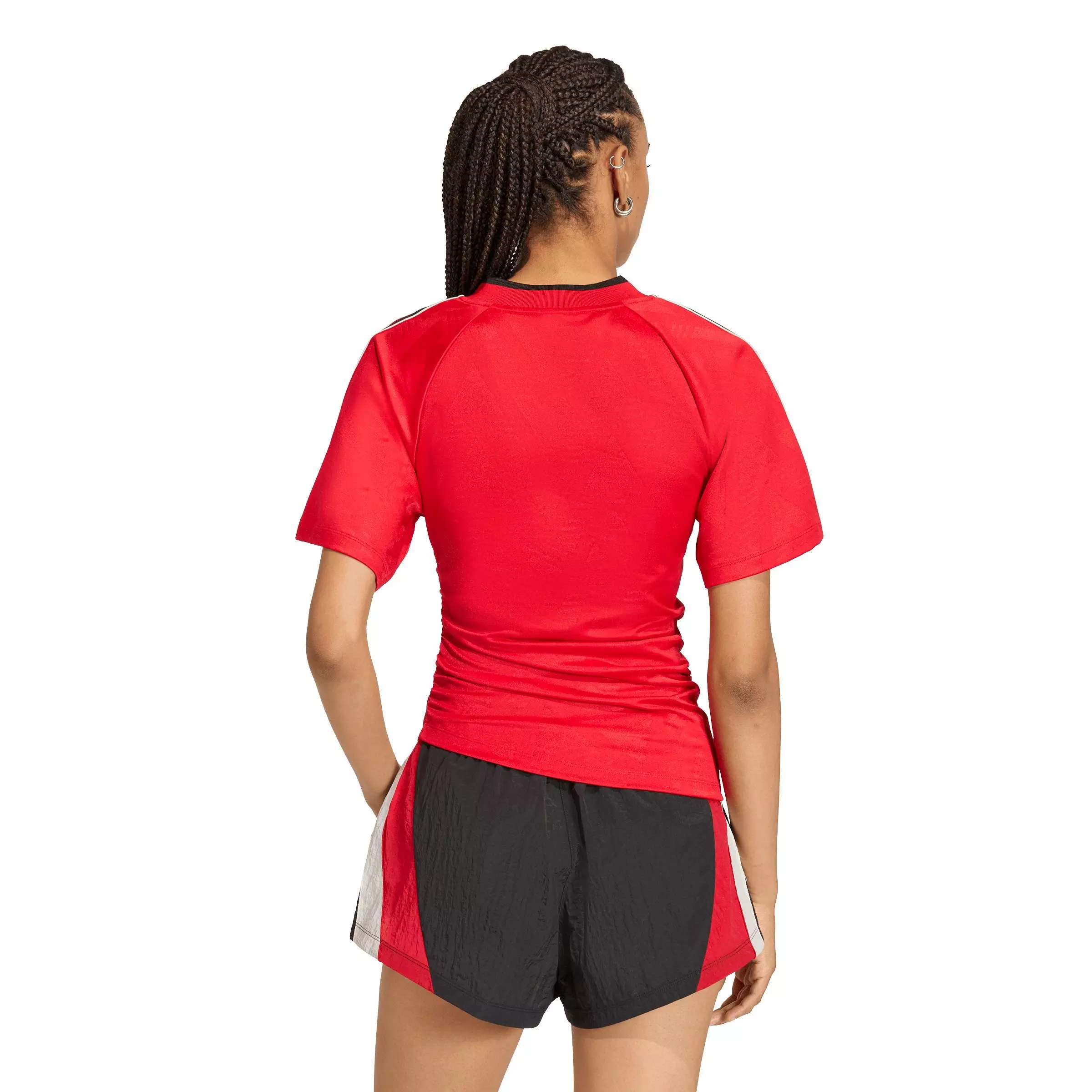 adidas Originals Women's Rouched Football Jersey - RED