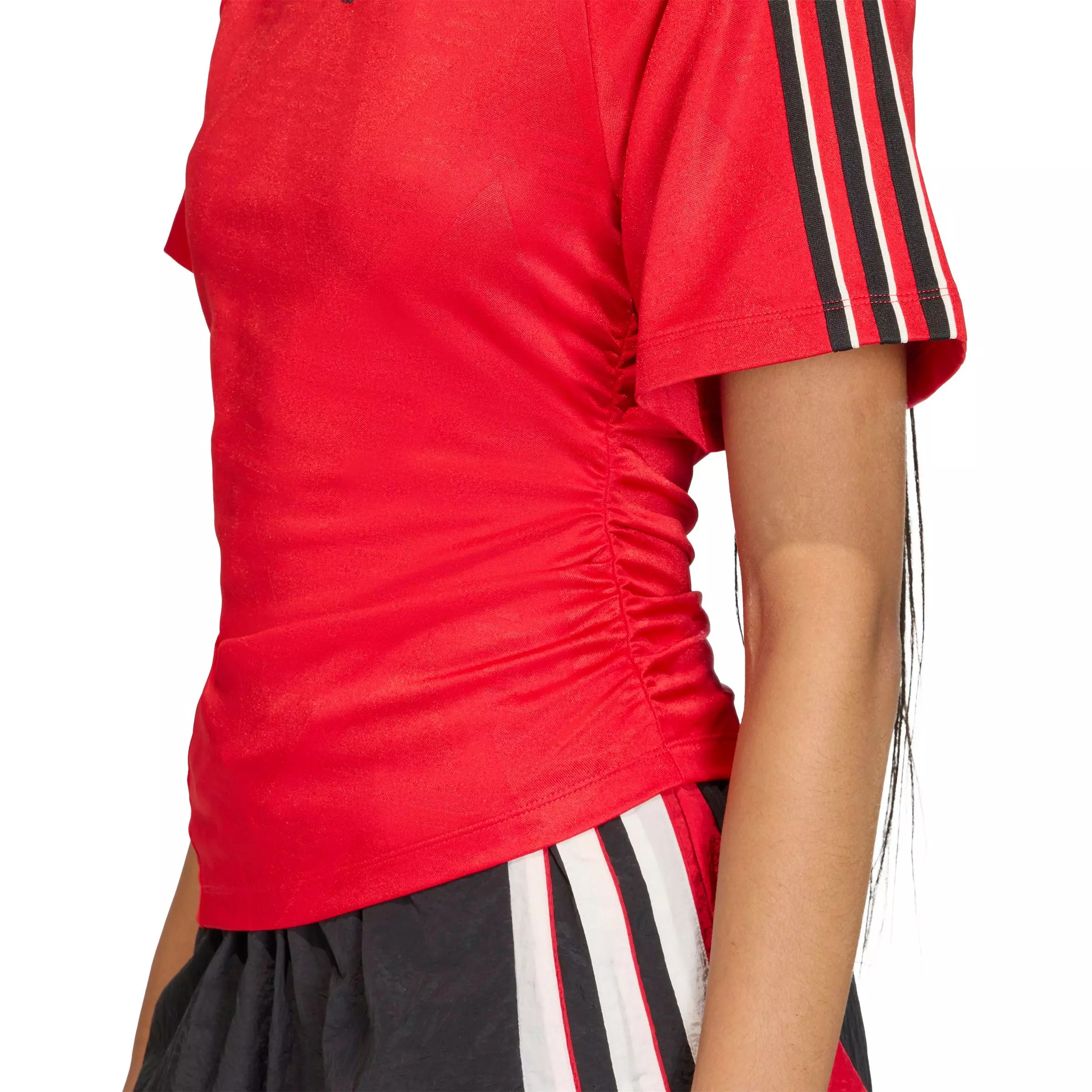 adidas Originals Women's Rouched Football Jersey - RED