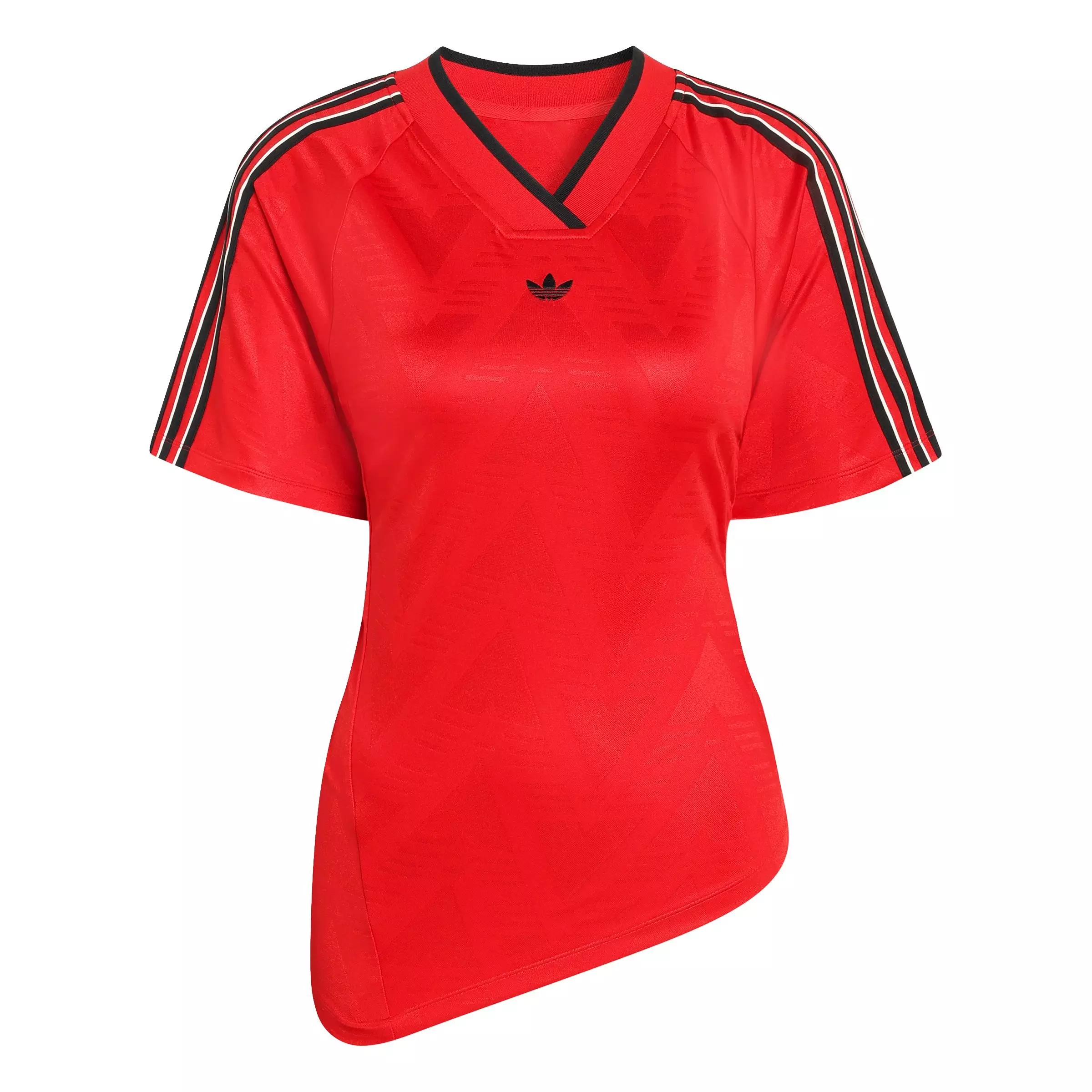 adidas Originals Women's Rouched Football Jersey - RED