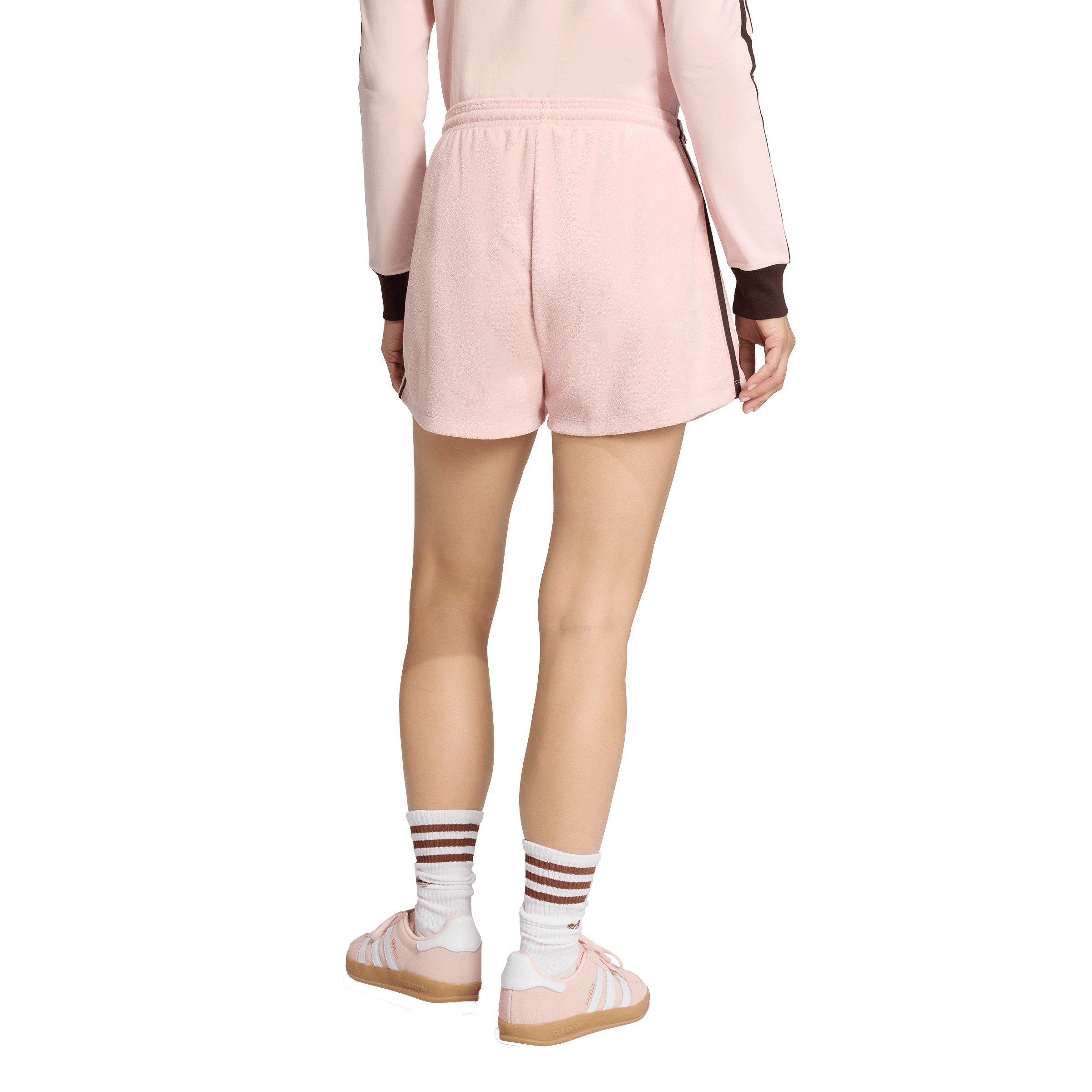 adidas Originals Women's Terry Towel Firebird Shorts - PINK Thumbnail View 2