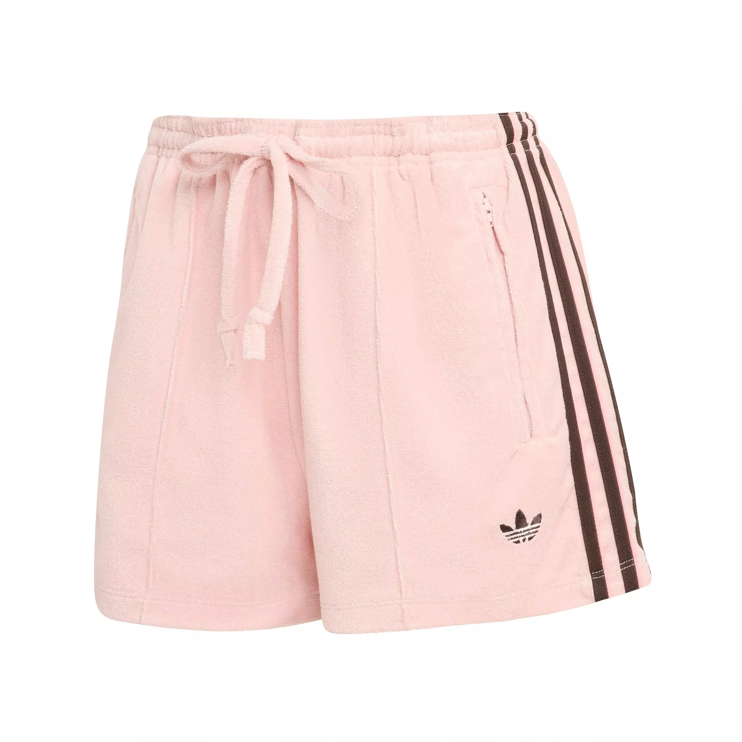adidas Originals Women's Terry Towel Firebird Shorts - PINK