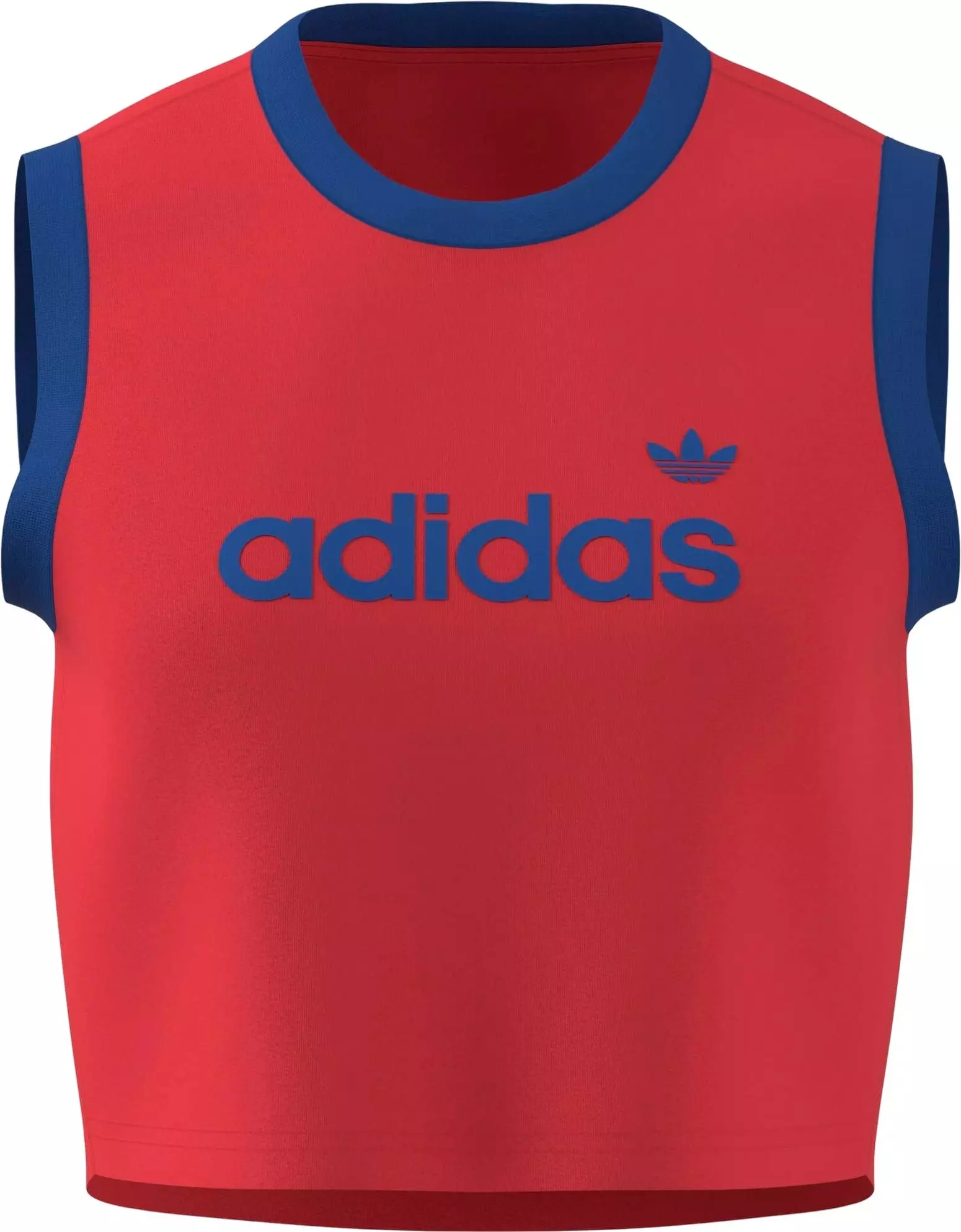 adidas Originals Women's Linear Tank - RED/BLUE