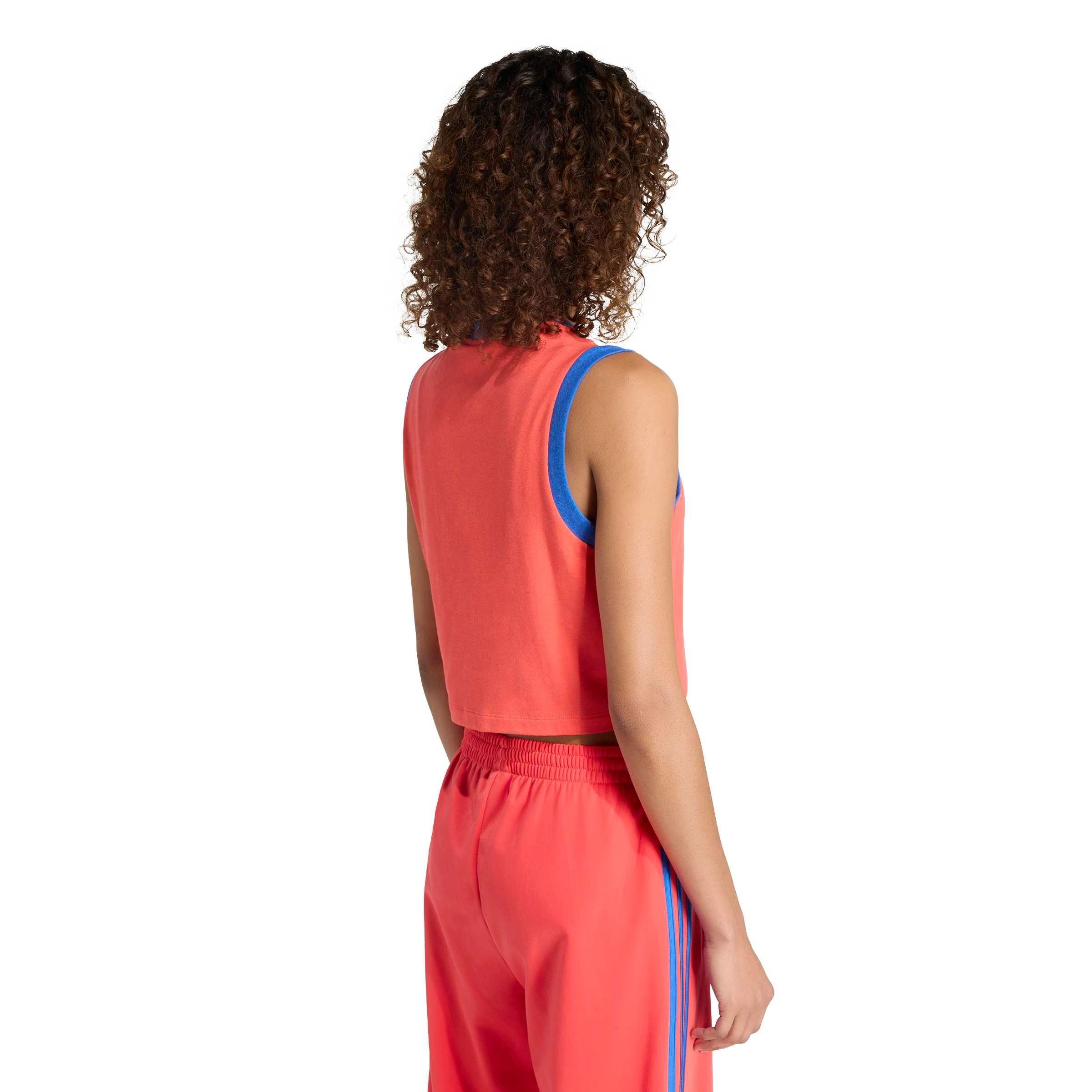adidas Originals Women's Linear Tank - RED/BLUE Thumbnail View 2