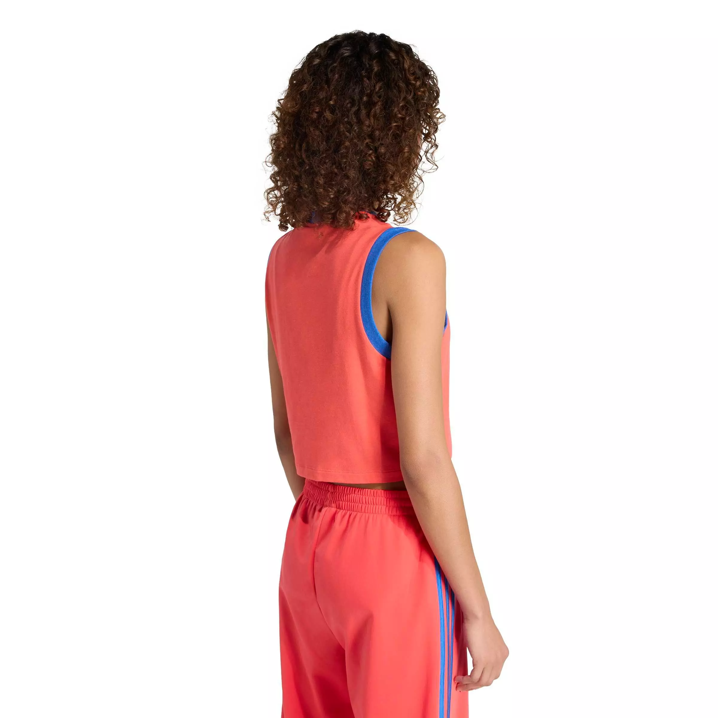 adidas Originals Women's Linear Tank - RED/BLUE