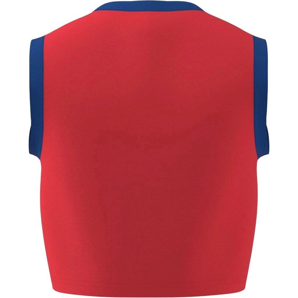 adidas Originals Women's Linear Tank - RED/BLUE Thumbnail View 2