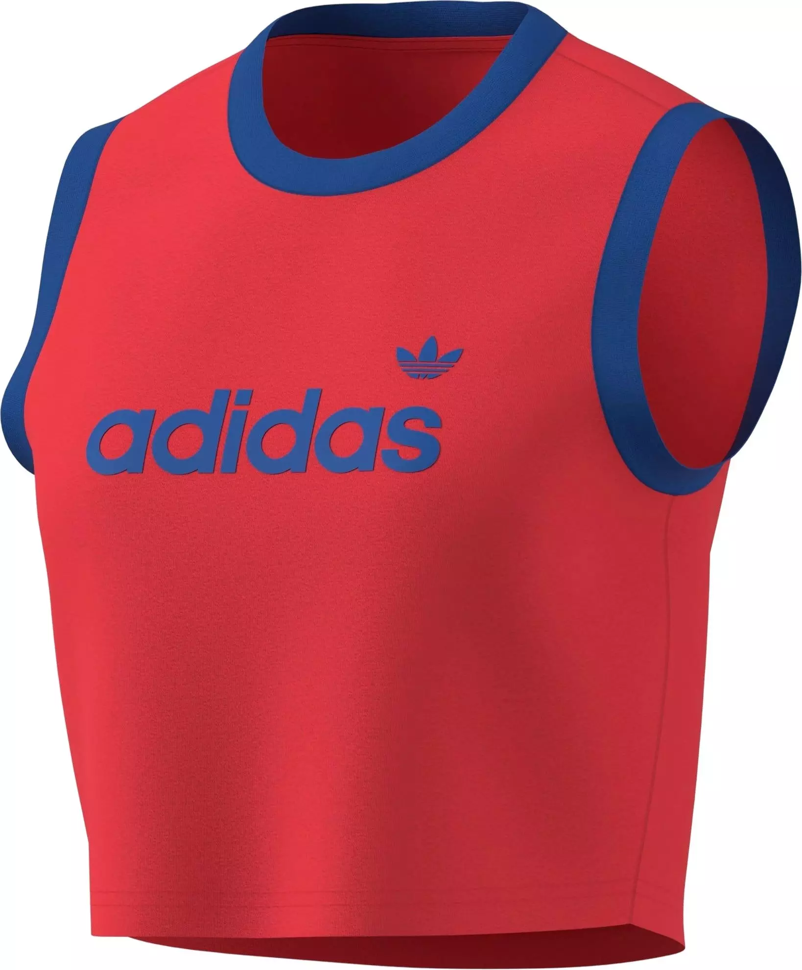 adidas Originals Women's Linear Tank - RED/BLUE